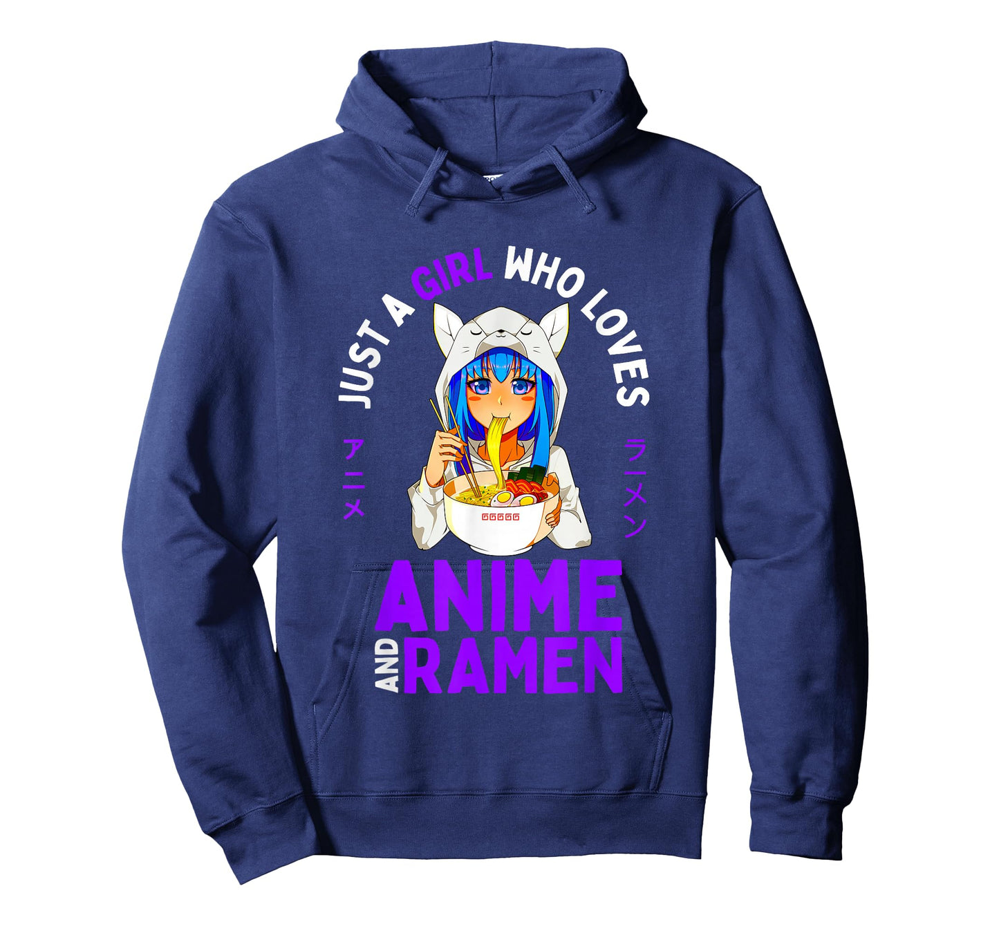 Just a Girl Who Loves Anime and Ramen Teen Girls Japan Merch T-Shirt