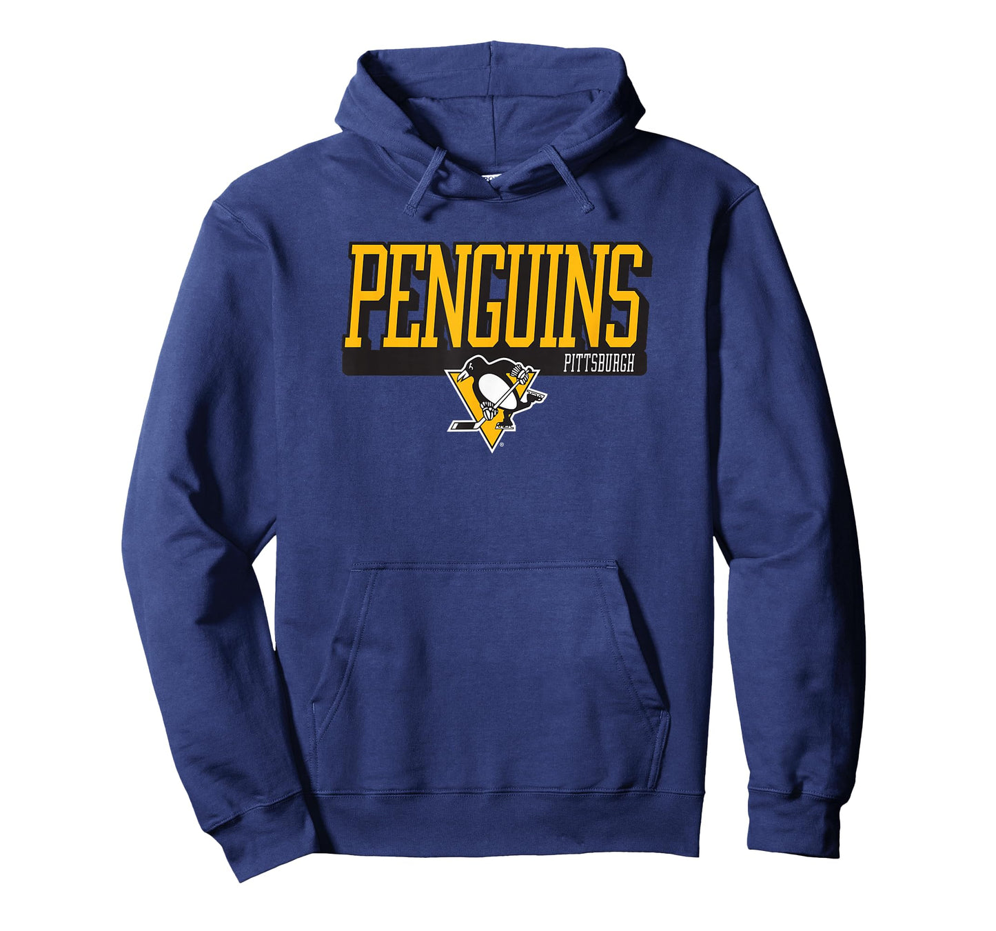 Pittsburgh Penguins Faceoff T-Shirt, NHL Officially Licensed, Grey, Unisex-Adults, Short Sleeve, Modern, Cotton Blend, Crew Neck, Small