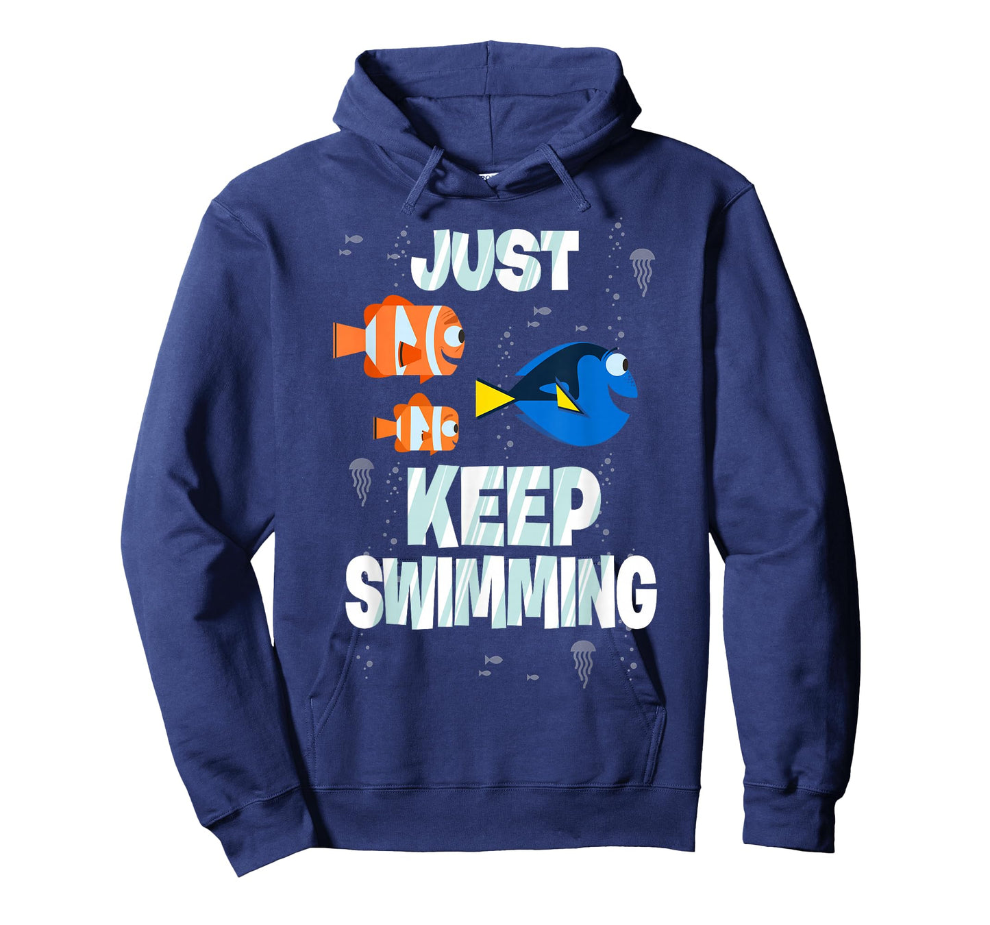 Disney Pixar Finding Dory Just Keep Swimming Clown Fish Crew T-Shirt