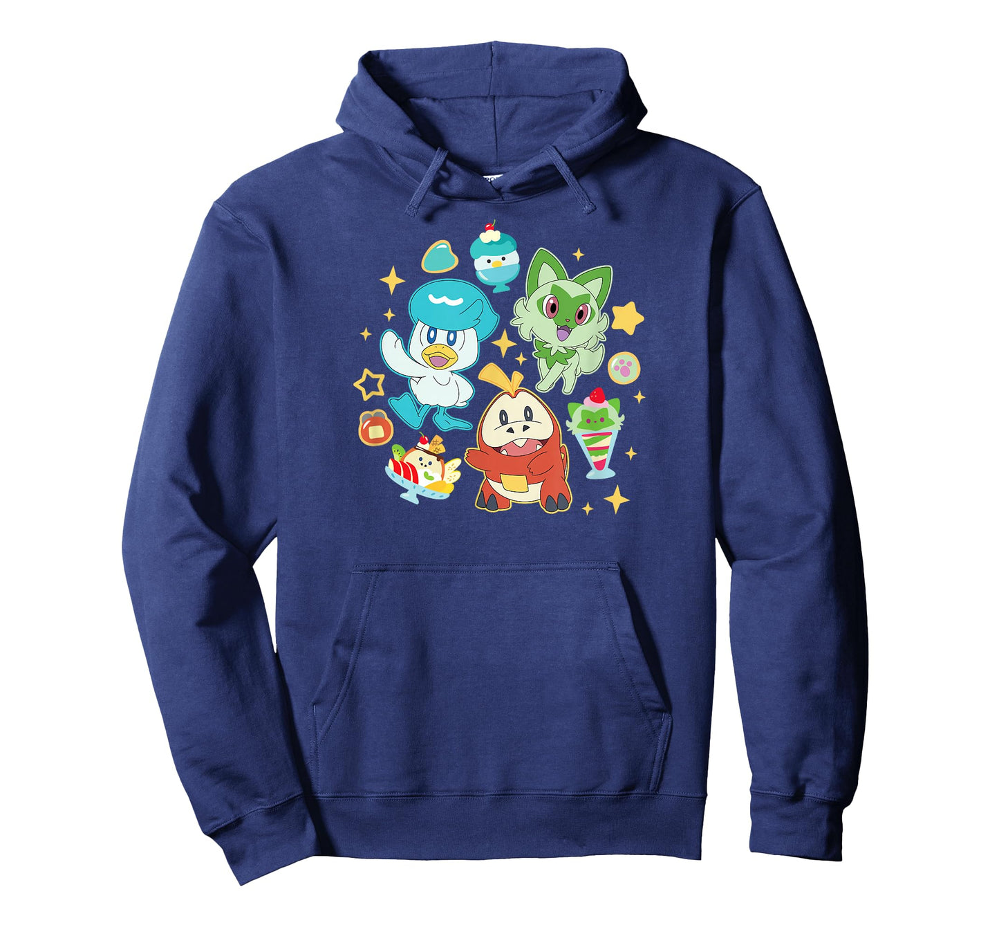 Pokémon - Quaxly Sprigatito Fuecoco Starters Cafe Desserts T-Shirt