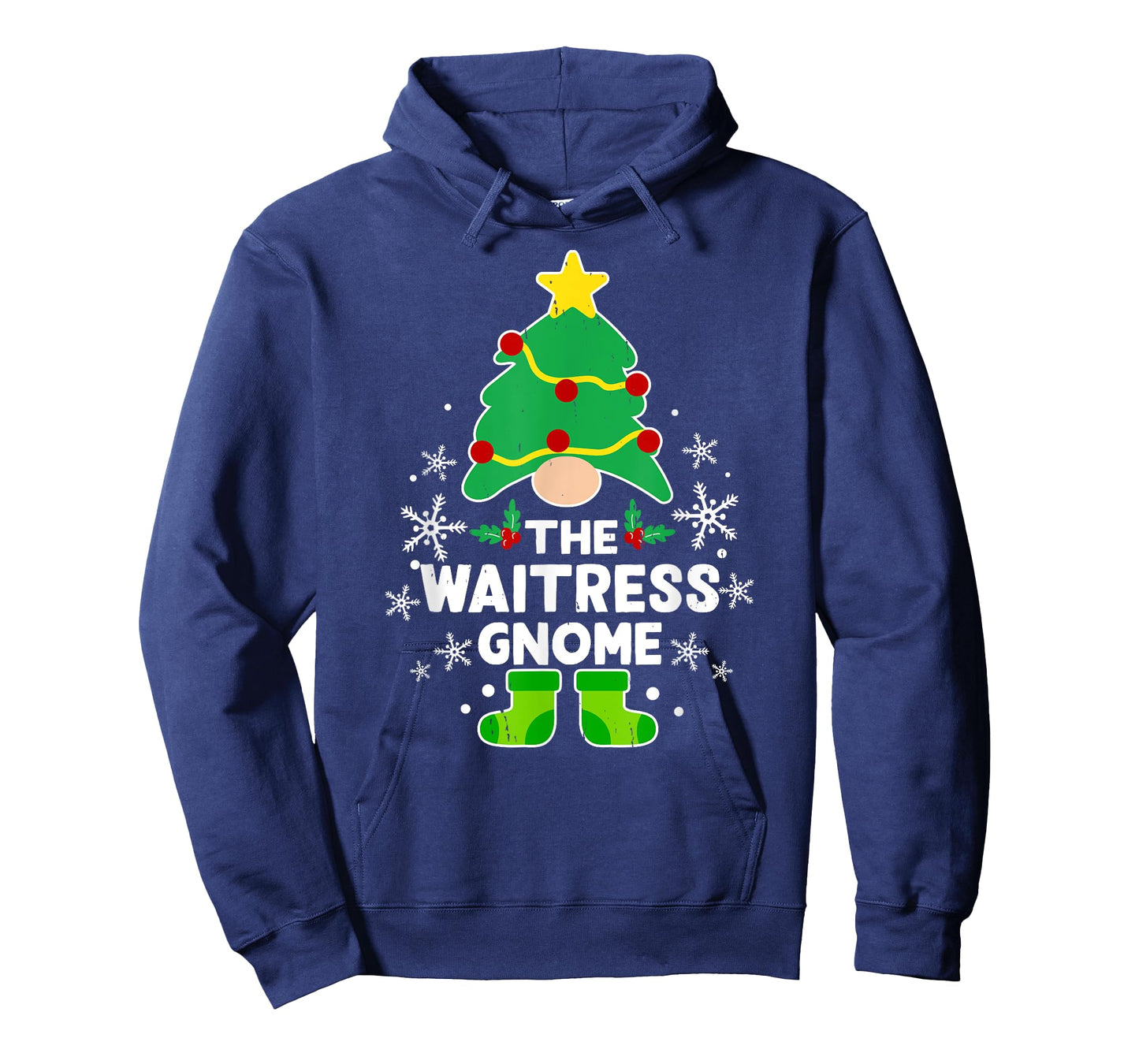 Waitress Gnome Xmas Family Holiday Christmas Matching T-Shirt