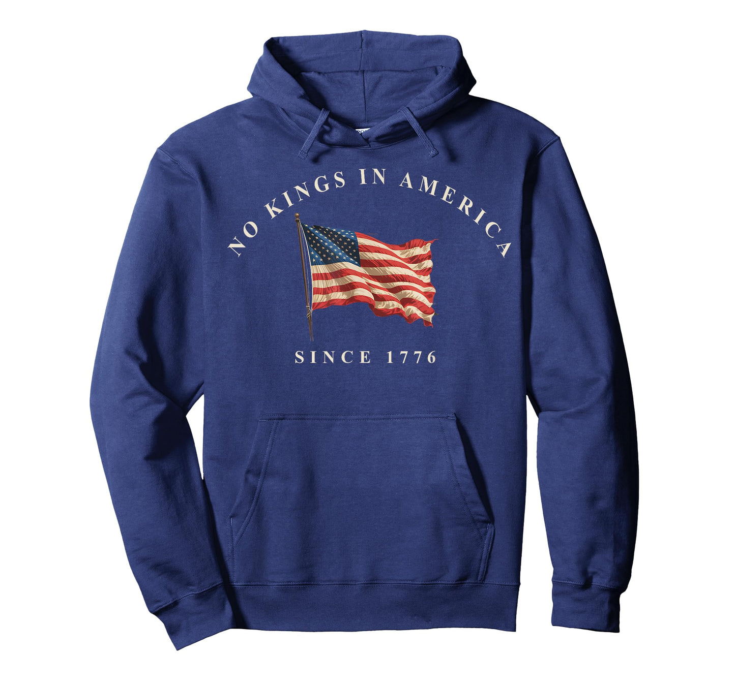 No Kings In America Since 1776 American Flag USA 4th of July T-Shirt