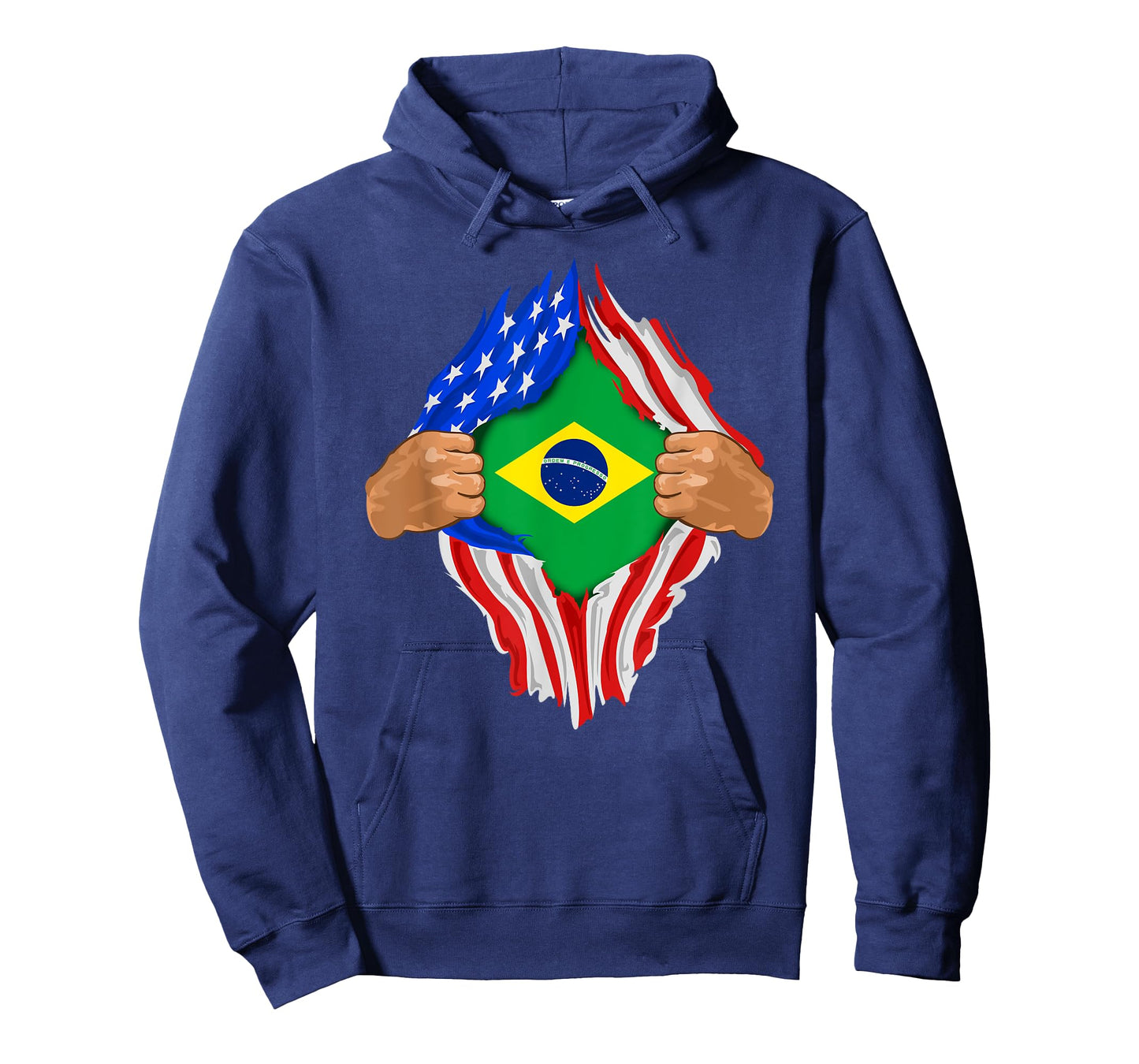 Brazilian Blood Inside Me T-Shirt | Brazil Flag Gift T-Shirt