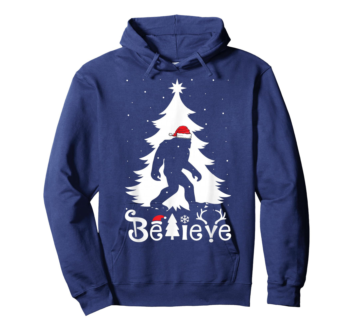 Bigfoot Christmas Gifts For Men Boys Girls Funny Christmas T-Shirt