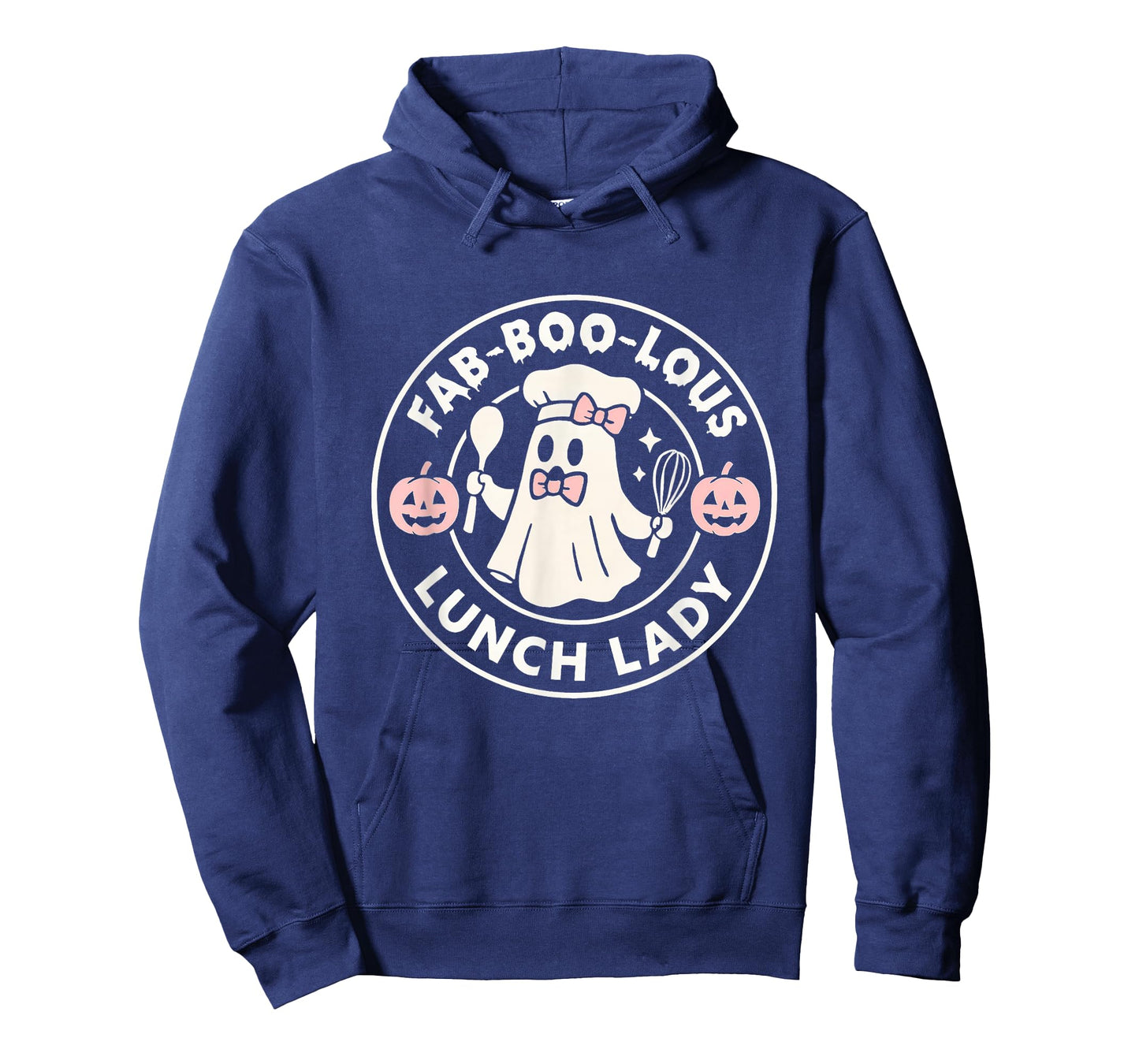 Lunch Lady Halloween Boo Pun Ghost Funny Fall T-Shirt
