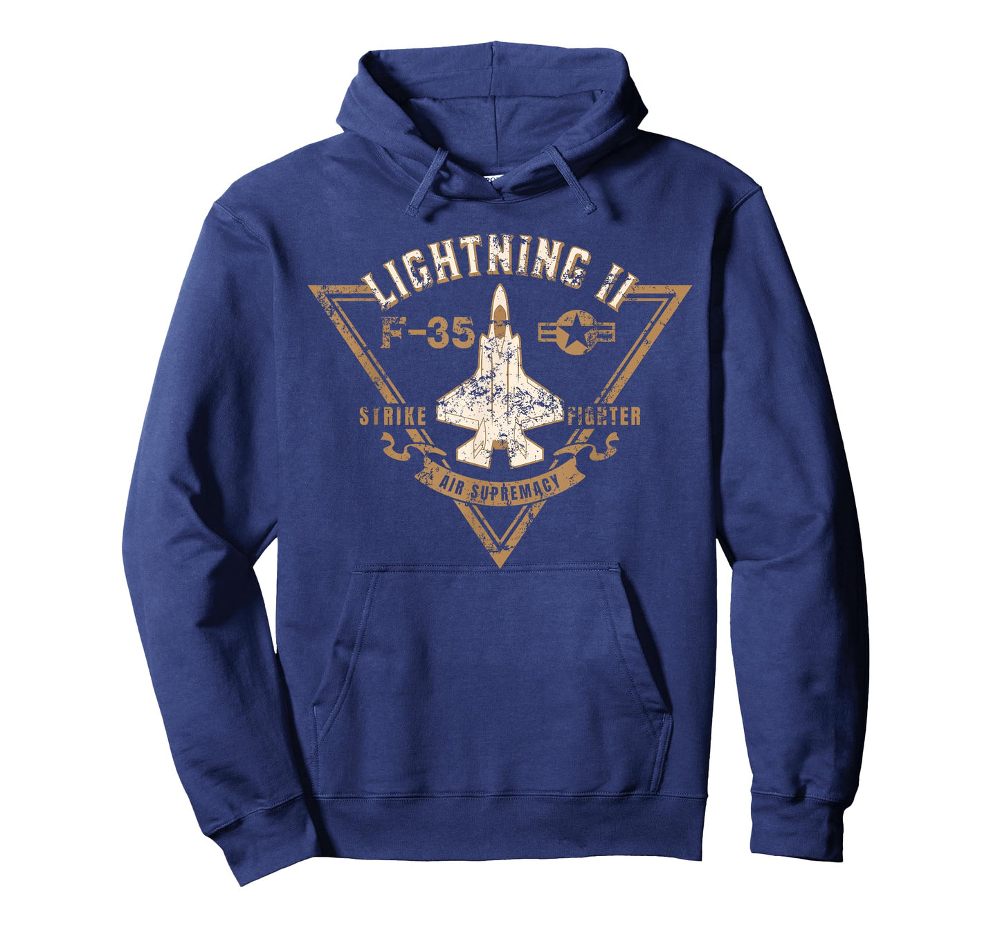 F-35 Lightning II Jet Fighter Military Aircraft Distressed T-Shirt