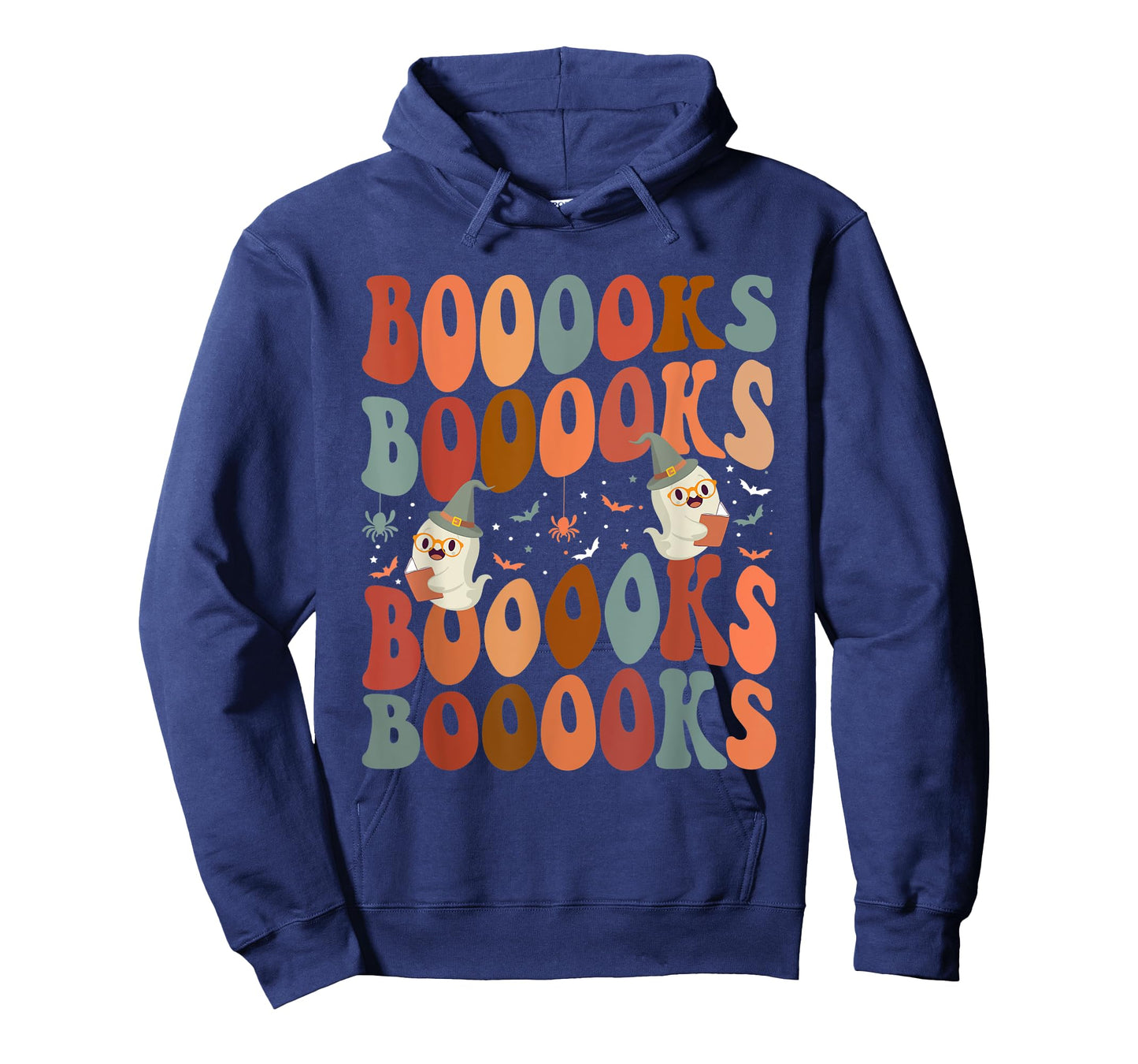 Booooks Ghost Boo Read Books Library Teacher Halloween cute Men Women Kids T-Shirt