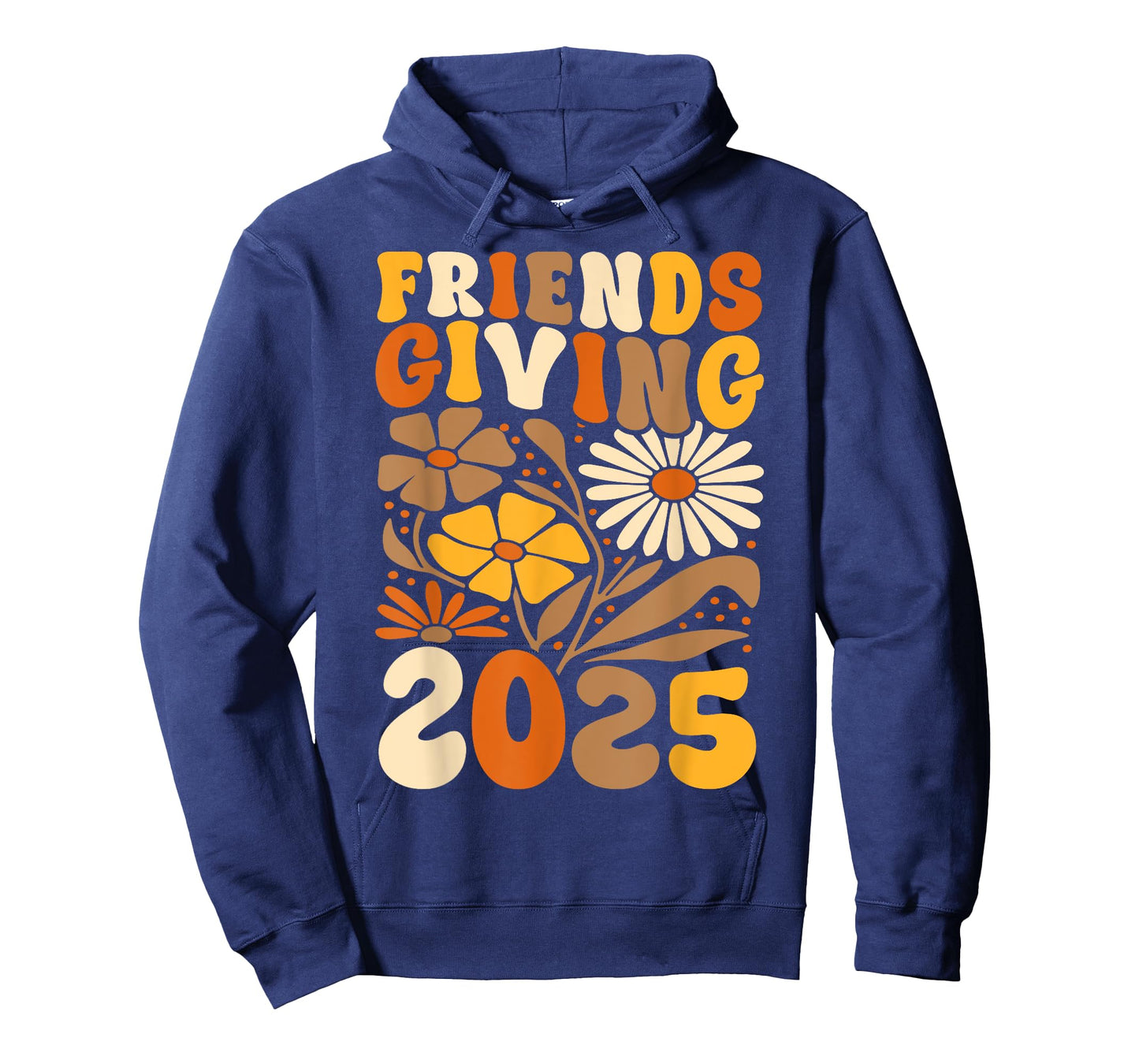 Friends Giving 2025 Thanksgiving Fall Floral Friendsgiving T-Shirt