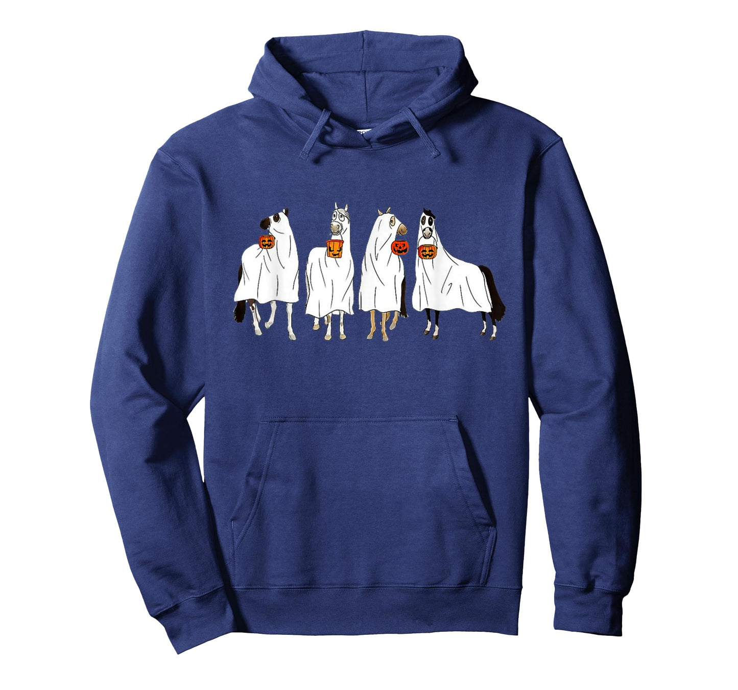 Halloween Horse Ghost Boo Cowboy Western Spooky Season T-Shirt