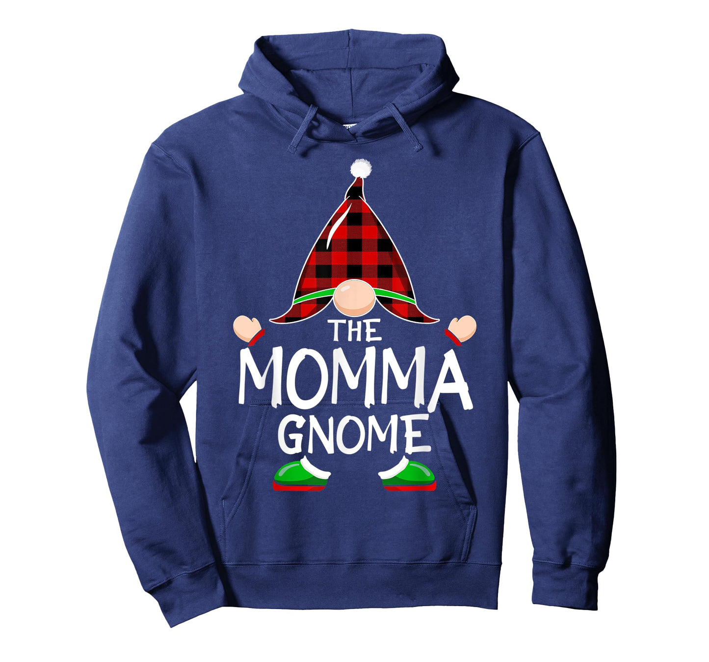 Gnomes Family Christmas Red plaid Pajama Shirt, MOMMA Gnome T-Shirt