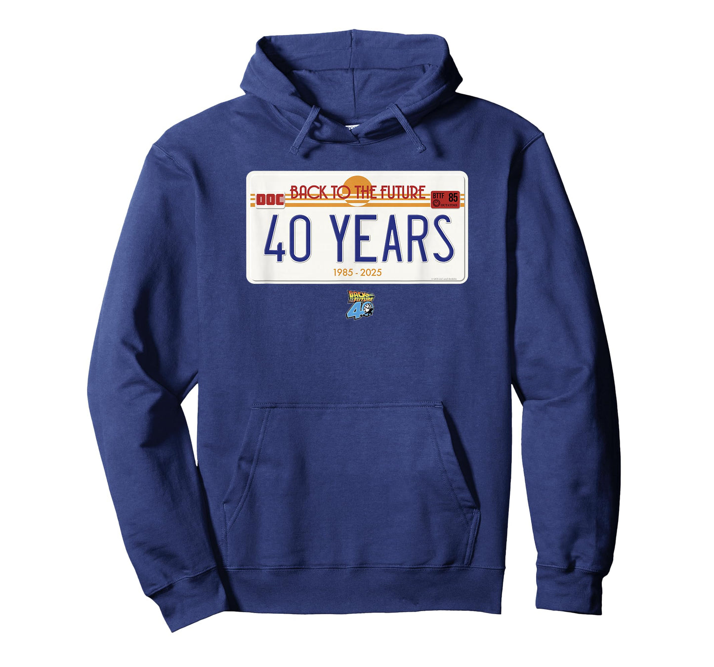 Back to The Future 40th Anniversary License Plate T-Shirt
