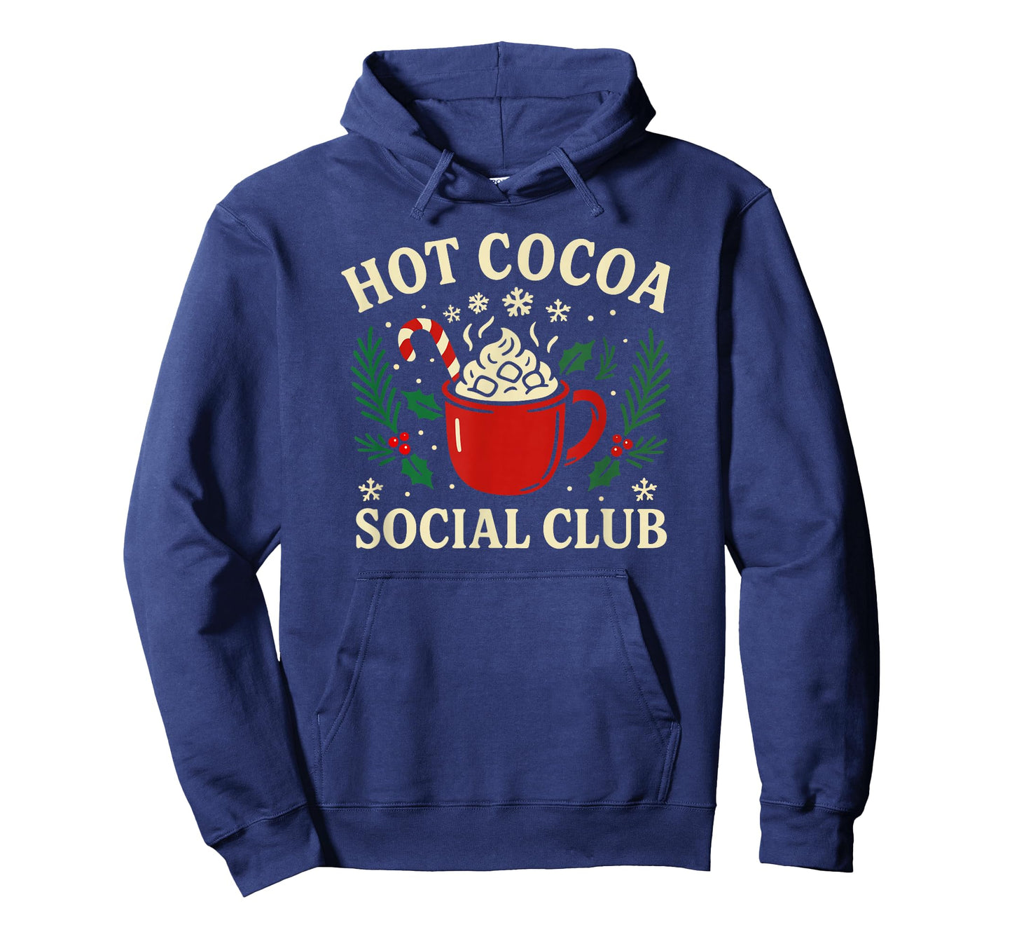 Hot Cocoa Social Club Cozy Winter Christmas Graphic T-Shirt