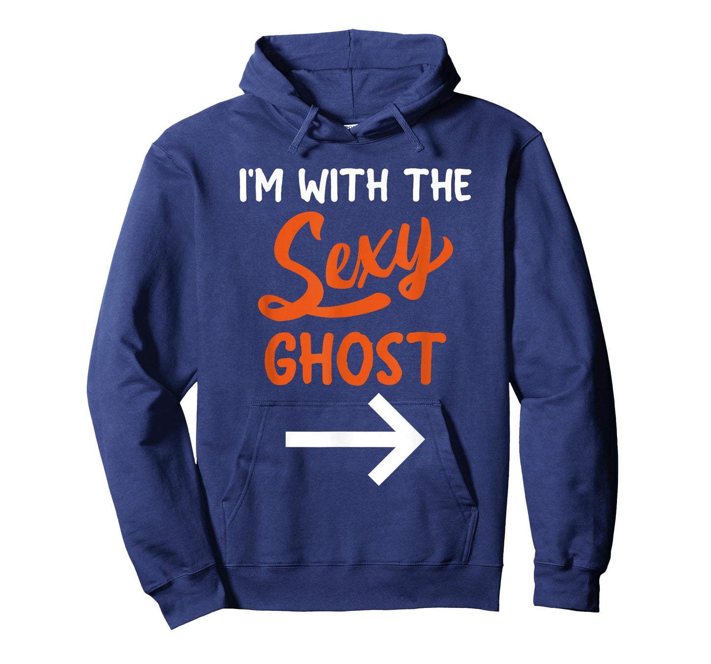 Lazy Halloween Costume For Couple I'm With The Sexy Ghost T-Shirt