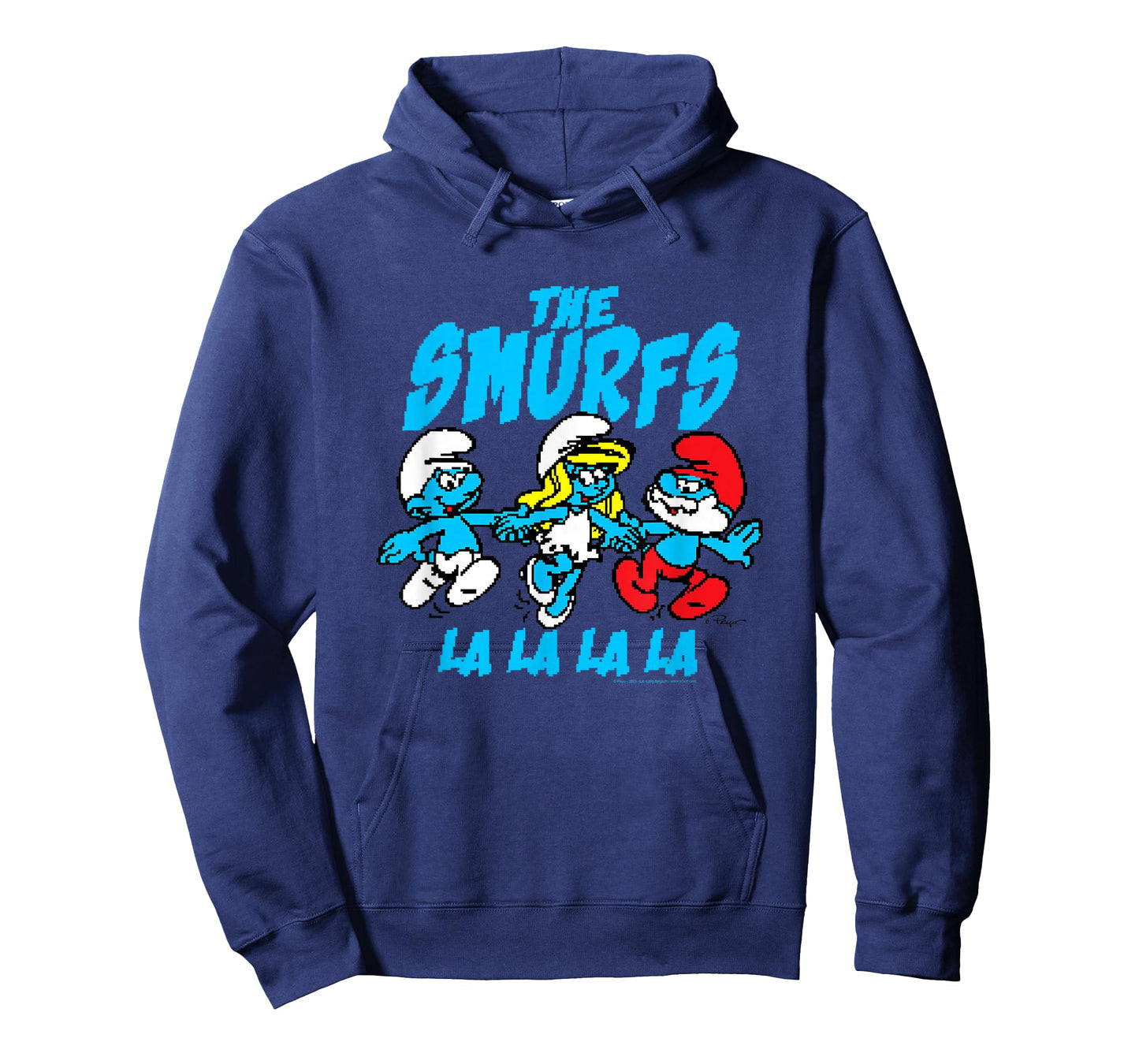 The Smurfs Pixelated Smurfs Retro Cartoon T-Shirt