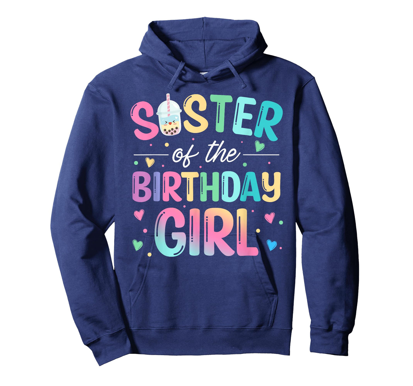 Sister Of The Birthday Girl Bubble Boba Tea Party Family T-Shirt