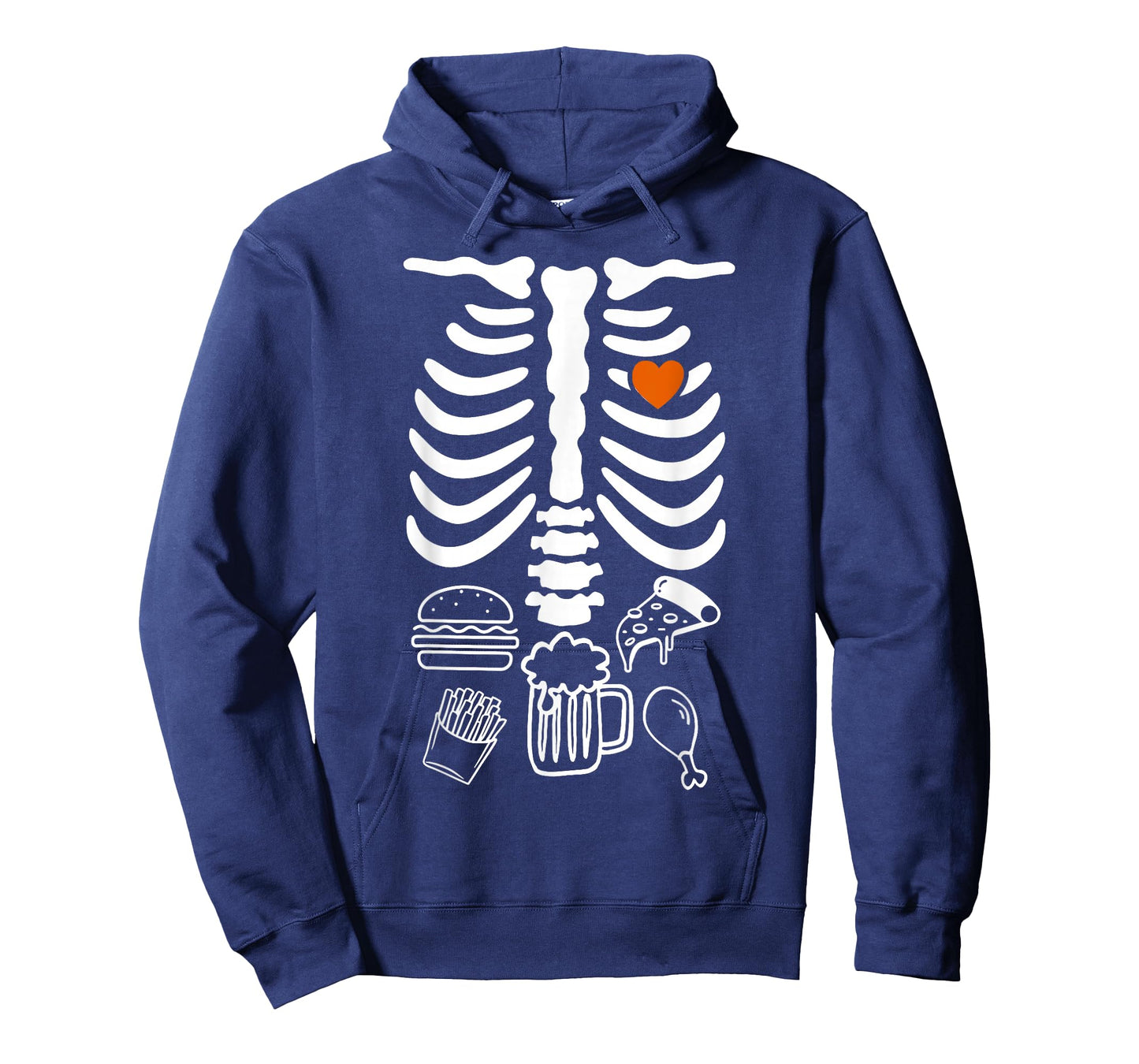 Beer Belly & Baby Skeleton Pregnancy Couples Halloween Dad T-Shirt
