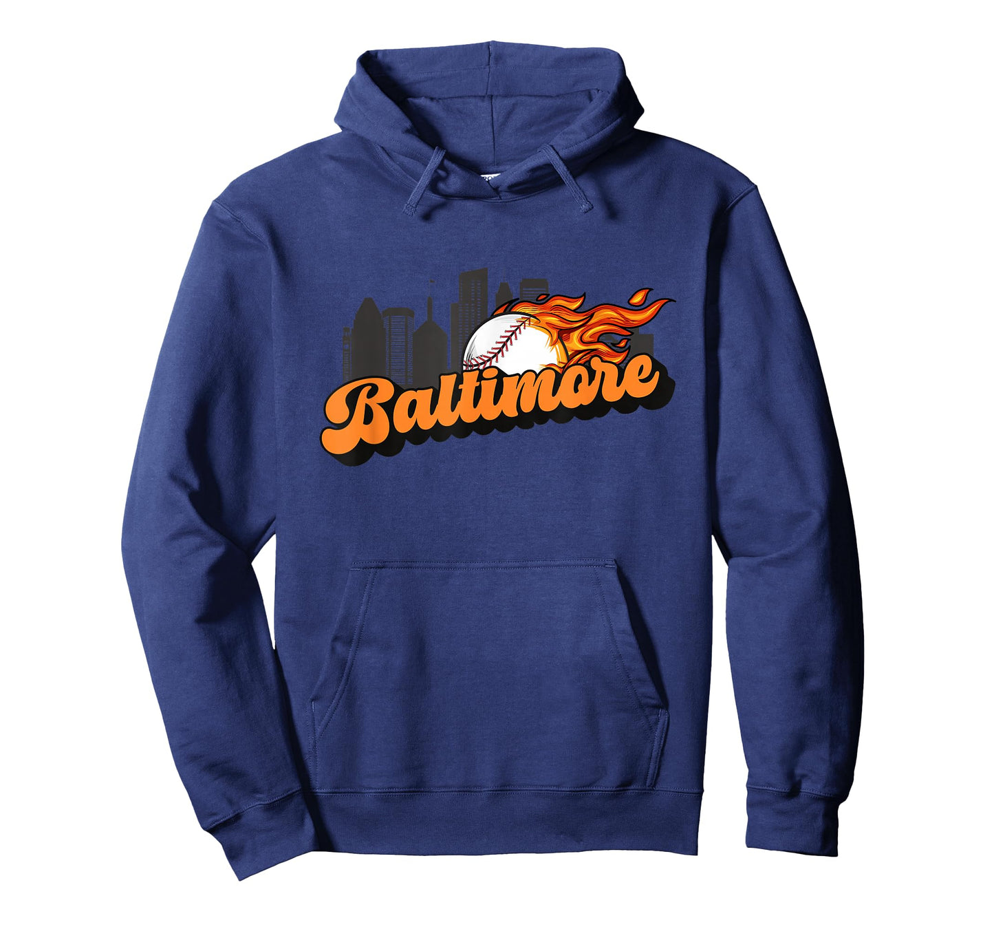 Baltimore Baseball Vintage City Skyline Retro Baseball Lover T-Shirt