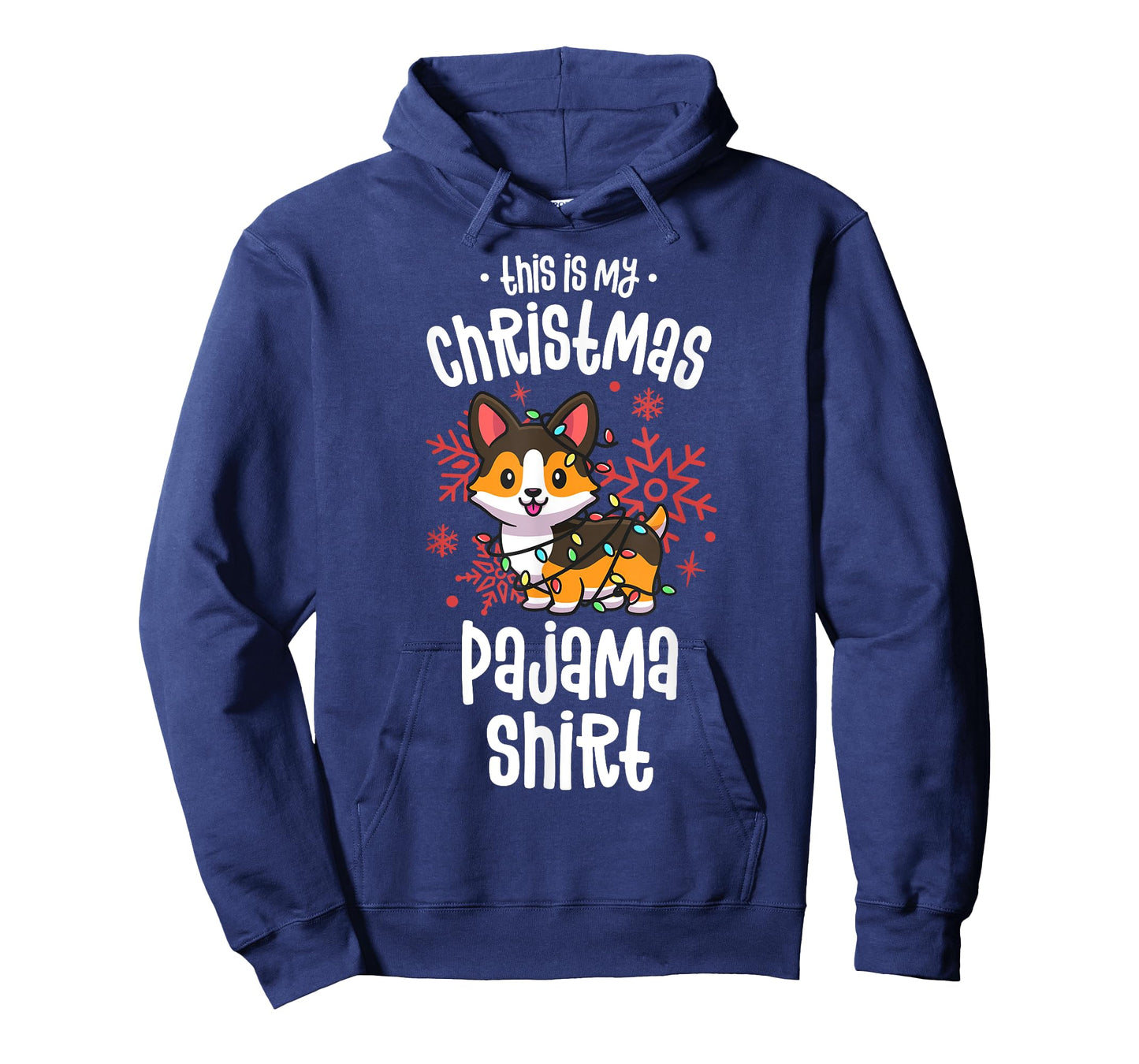 This Is My Christmas Pajama Shirt Tricolor Corgi Pjs Xmas T-Shirt