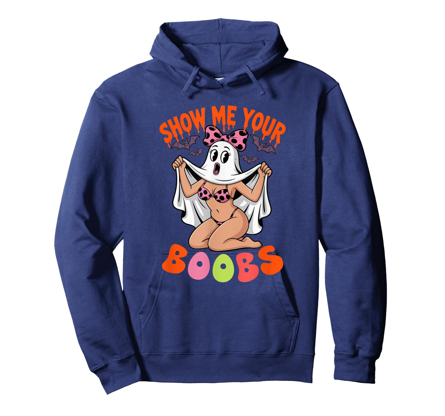 Funny Joke Show Boobs Halloween Adult Woman Cosplay Ghost T-Shirt
