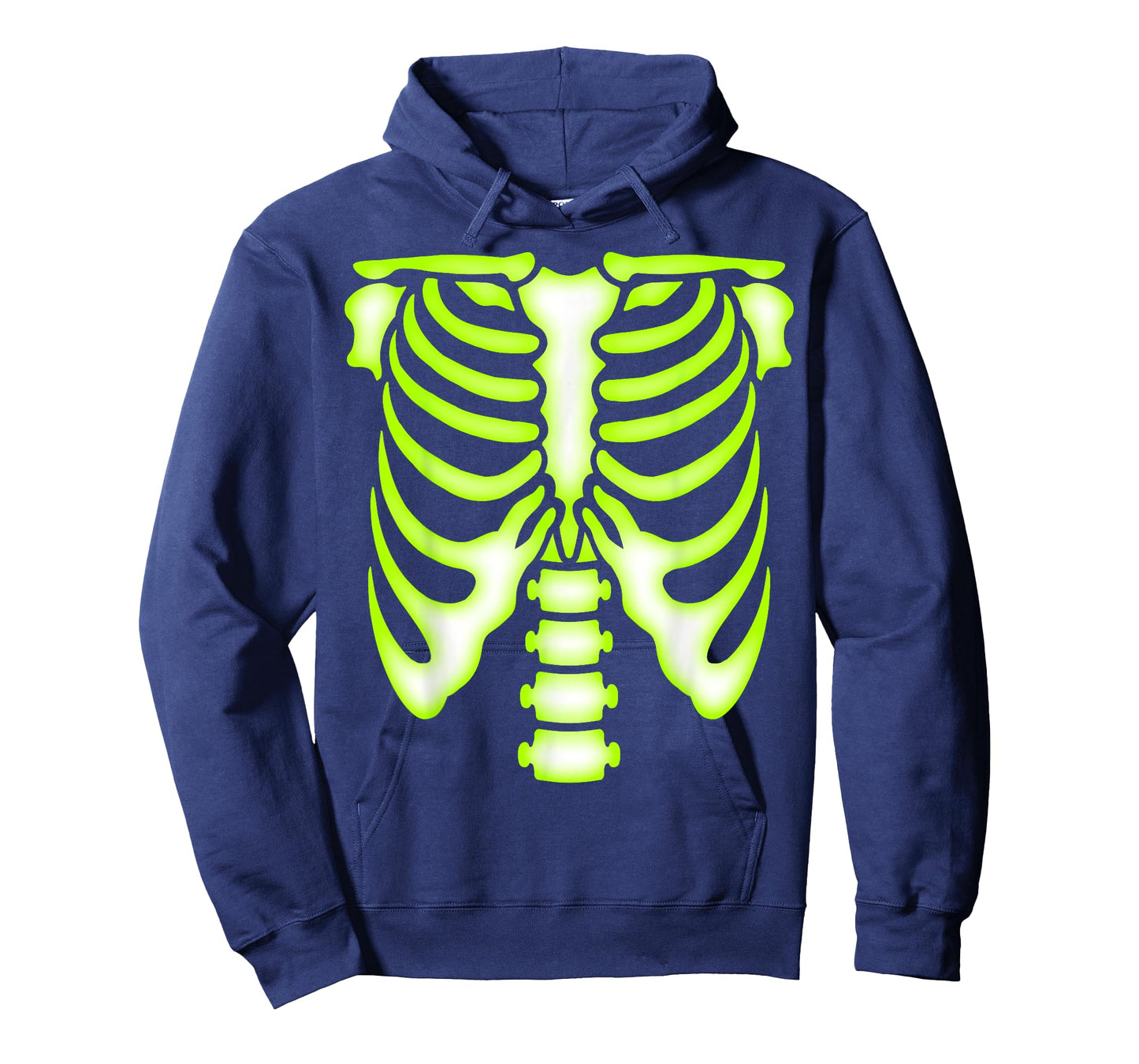 Skeleton Green Ribcage T-Shirt - Bones Halloween Costume