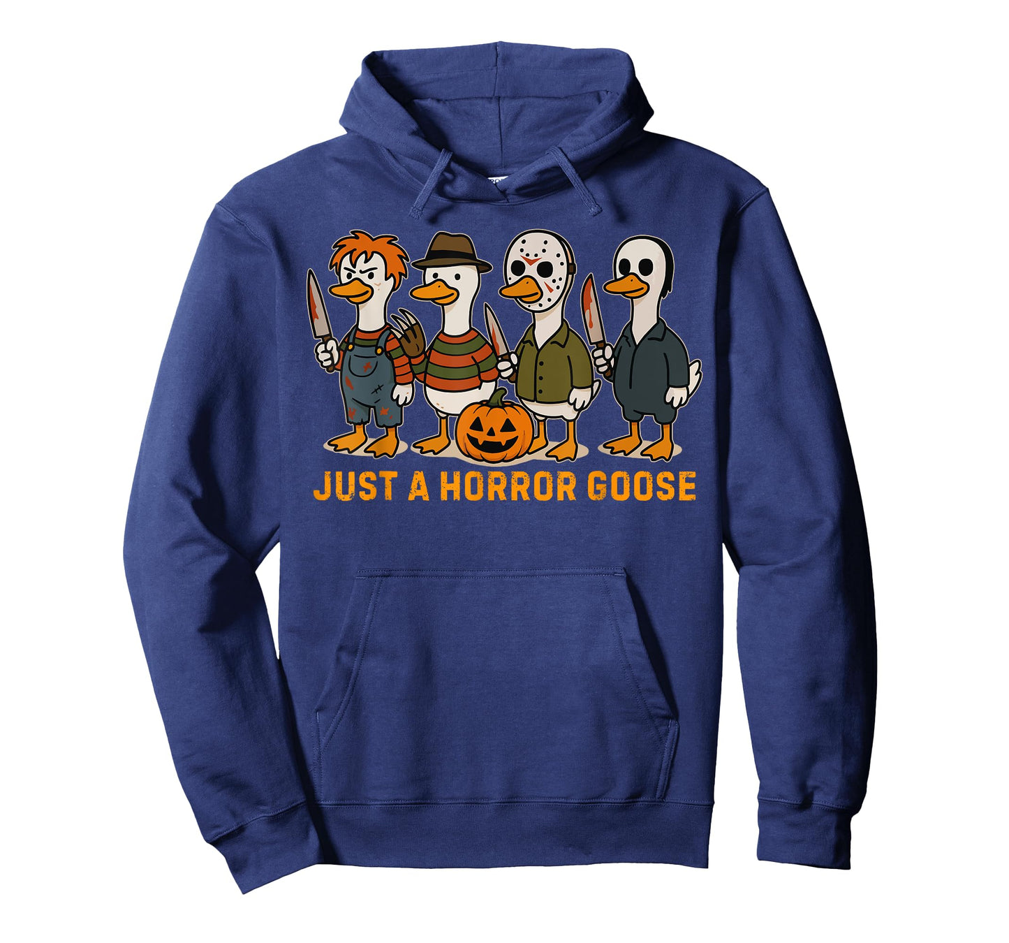 Funny Just a Horror Goose Halloween Silly Goose Meme Fans T-Shirt