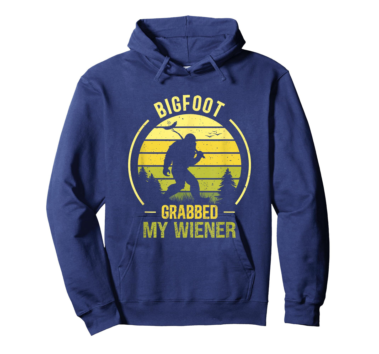 Bigfoot Grabbed My Wiener Funny BBQ Sasquatch T-Shirt