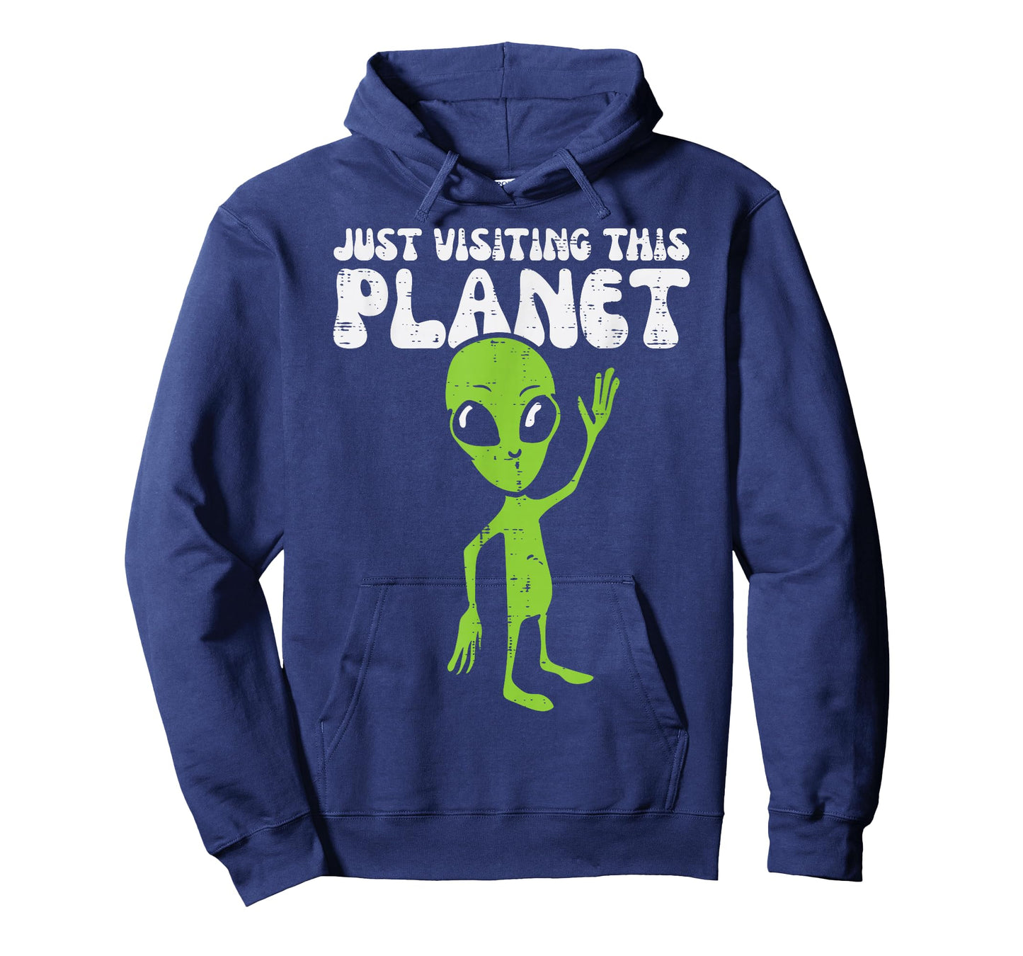 Alien Wave Just Visiting This Planet Funny Kids Men Women T-Shirt