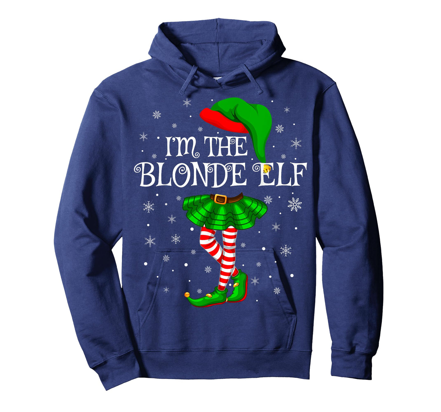 Family Matching Women Girls I'm The Blonde Elf Christmas T-Shirt