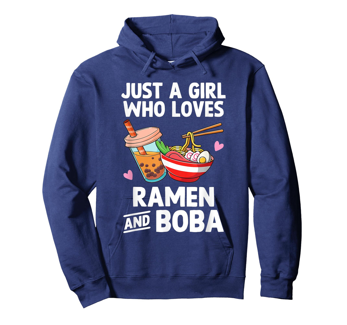 Just A Girl Who Loves Ramen And Boba Bubble Tea Teen Girls T-Shirt