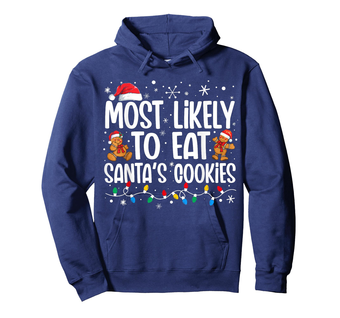 Most Likely To Eat Santas Cookies Funny Family Christmas T-Shirt