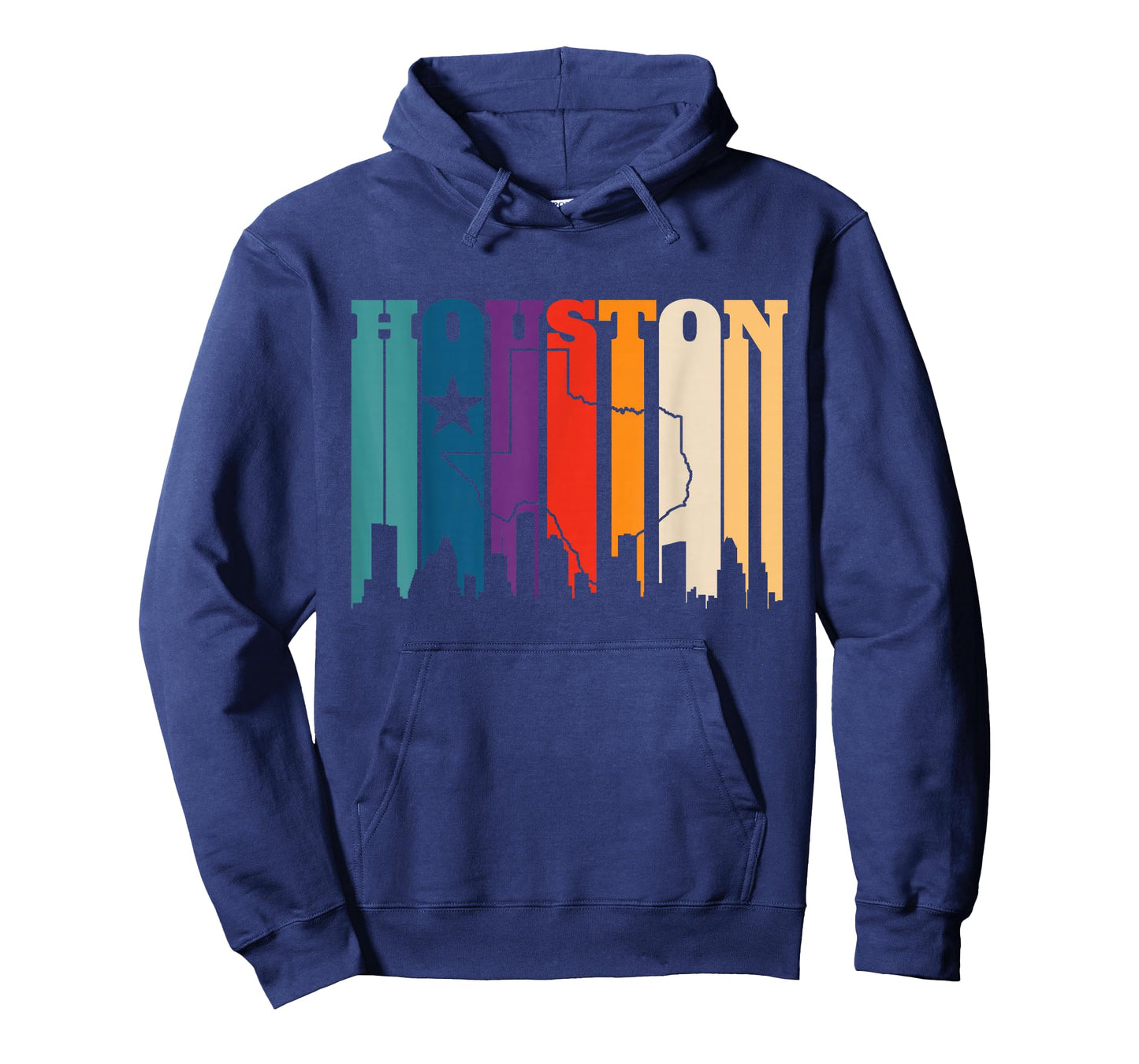 Houston Texas Map Skyline Gift Texas Home State Souvenir T-Shirt