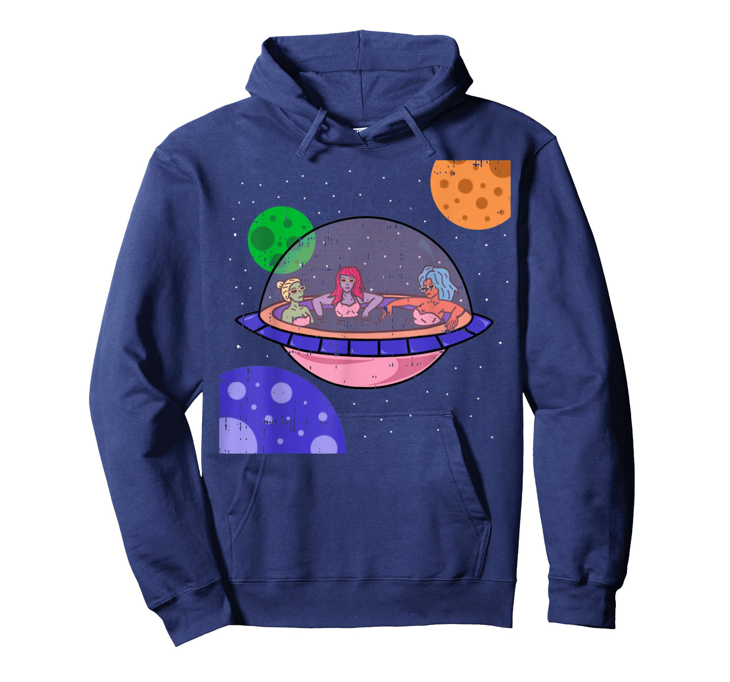 Area-51 Alien Easy Bathtub Space Lazy UFO Halloween Gift T-Shirt