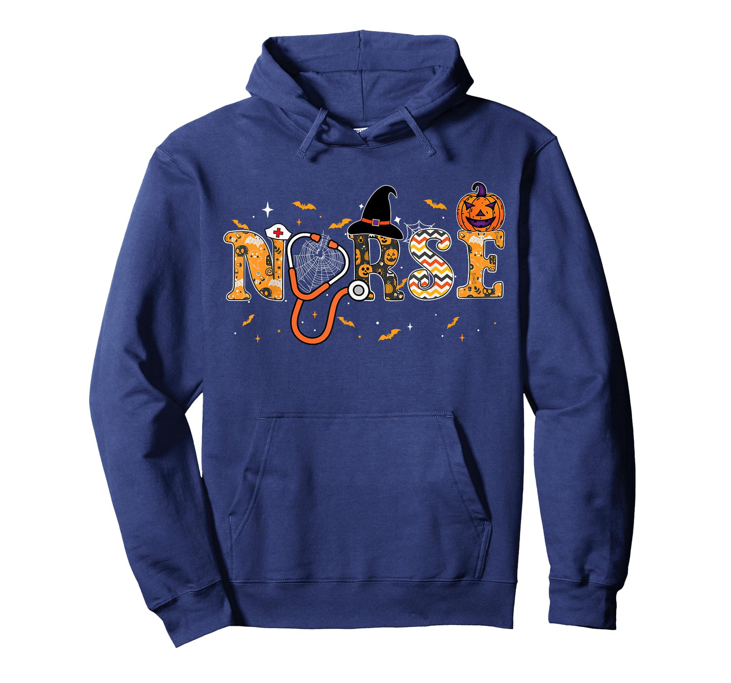 Nurse Halloween Costume Stethoscope Pumpkin Spooky Nurse T-Shirt