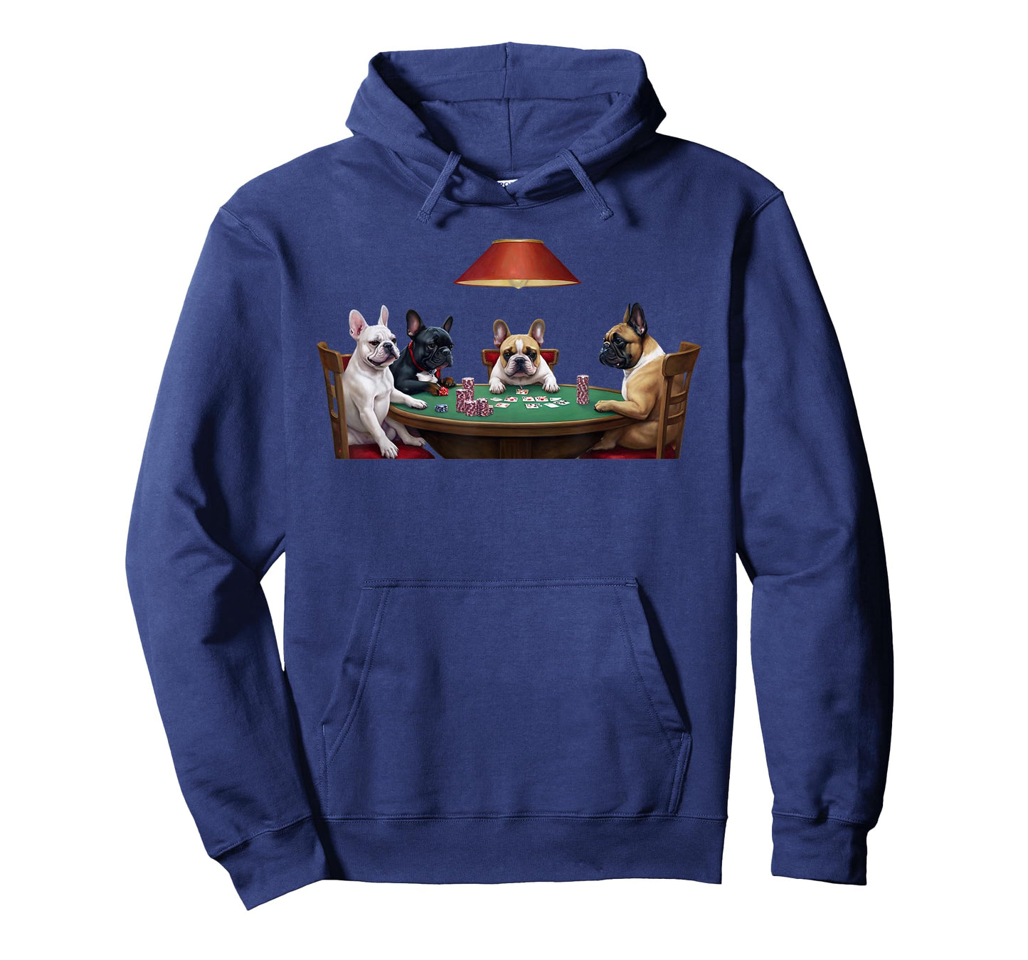 French Bulldogs Playing Poker Classic Artwork Cards Puppies T-Shirt