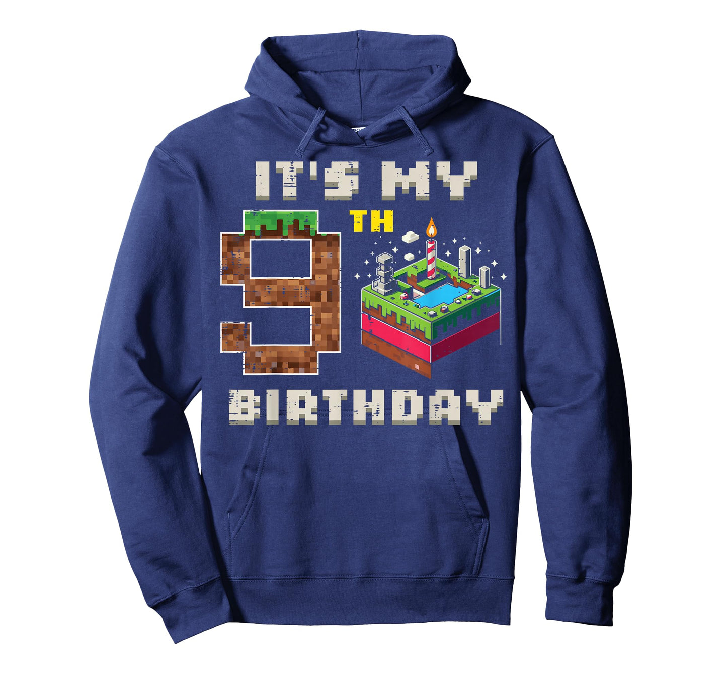 My 9th Birthday Pixel Game 9 Cake Video Gamer Boys Kid Youth T-Shirt