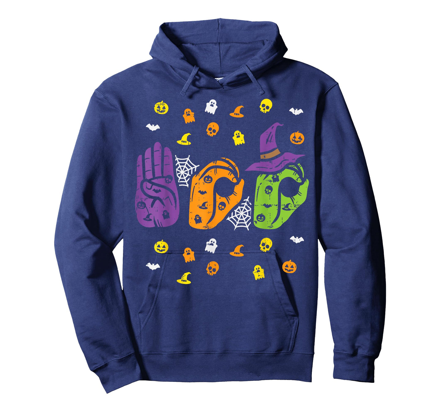 Boo Hands American Sign Language Pride ASL Halloween T-Shirt