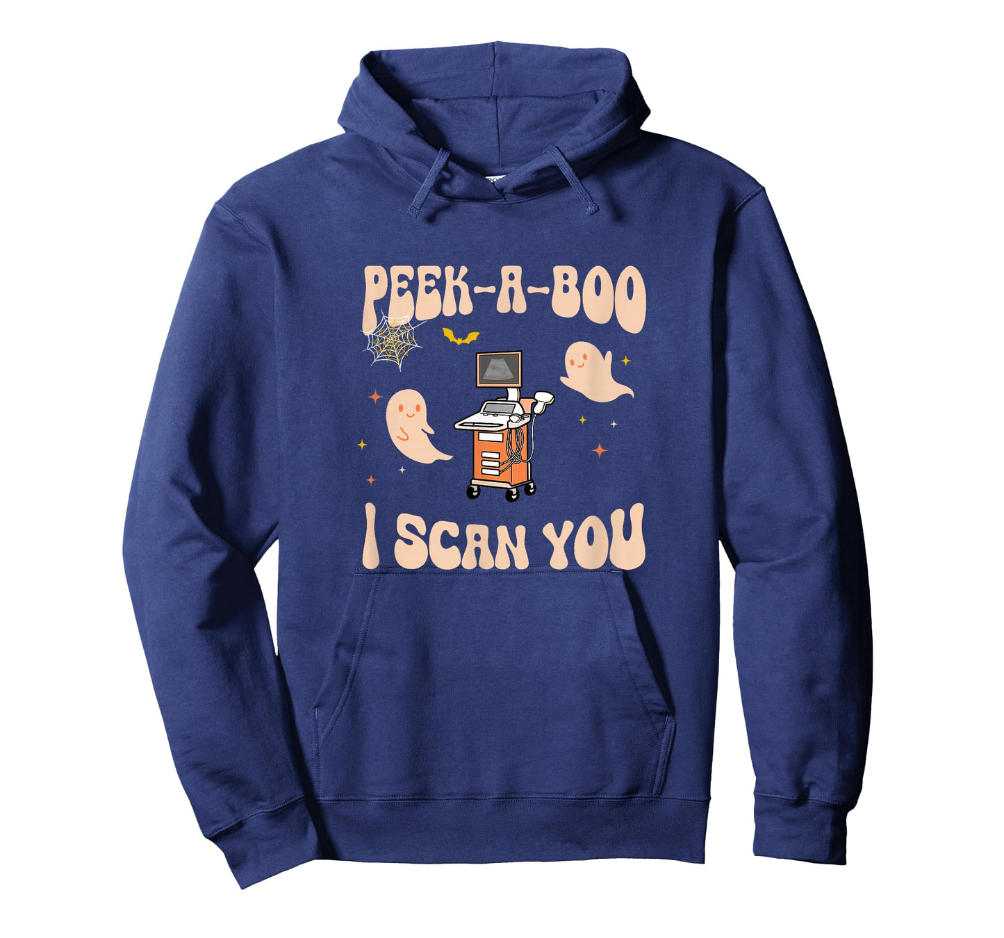 Peek A Boo I Scan You Sonographer Halloween Ultrasound Tech T-Shirt