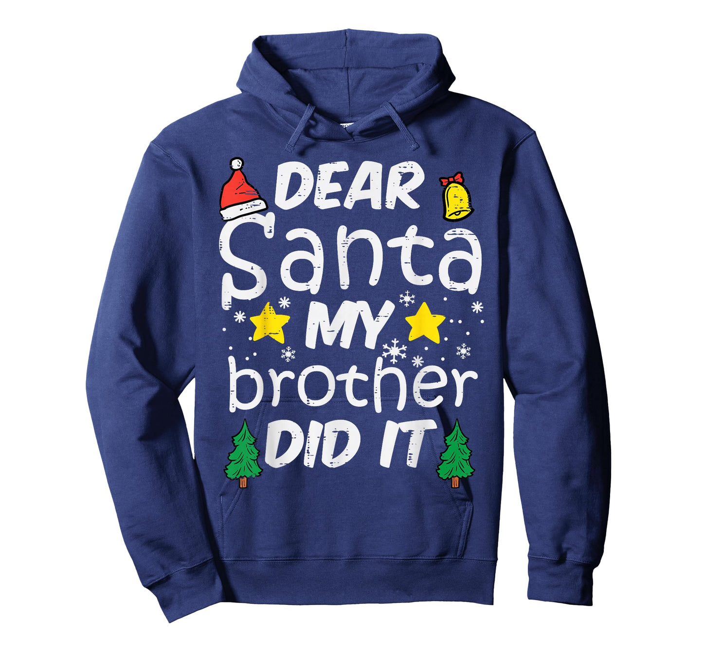 Dear Santa My Brother Did It Funny Christmas Boys Girls Kids T-Shirt
