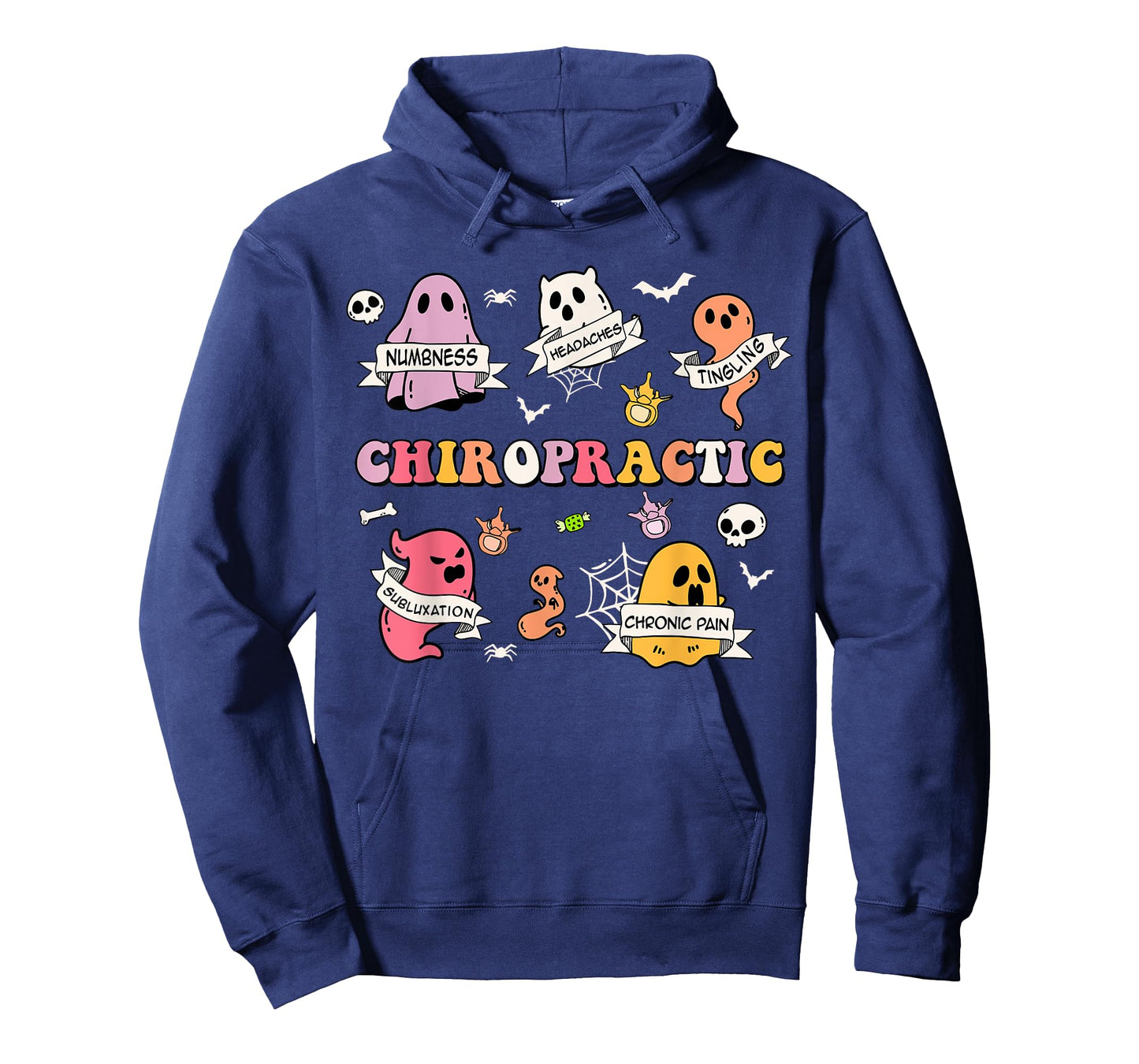 Retro Chiropractic Ghost Chiropractors Halloween Costume T-Shirt