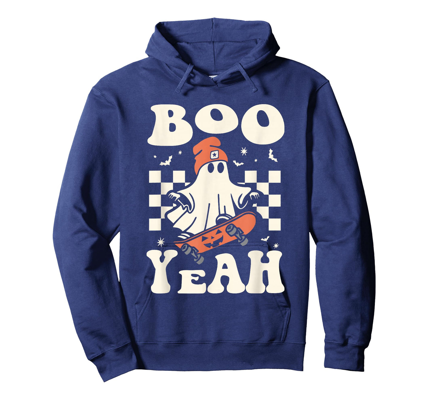 Boo Yeah Halloween Ghost Boys Retro Skateboard Toddler Kids T-Shirt
