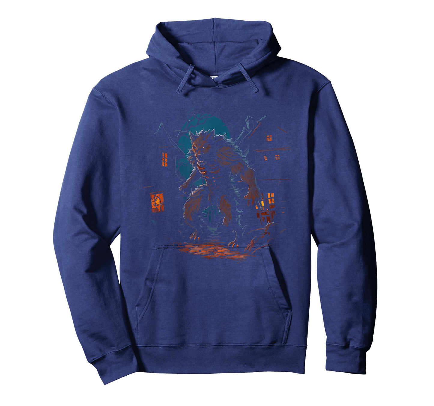 Werewolf - Vintage Spooky Scary Werewolf Halloween Costume T-Shirt