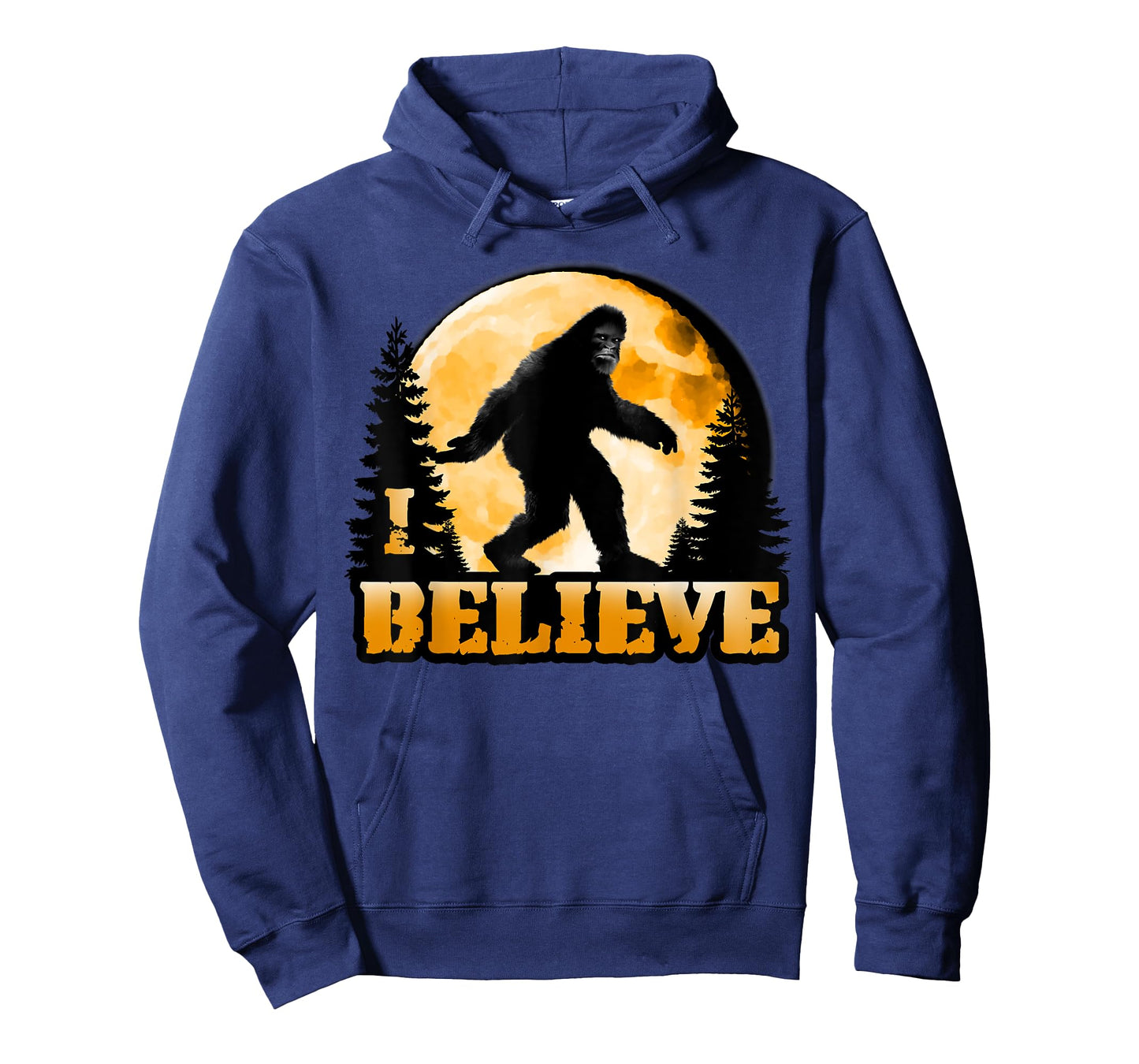 I Believe Bigfoot: Yeti Sasquatch Wood Booger Skunk Ape Moon T-Shirt