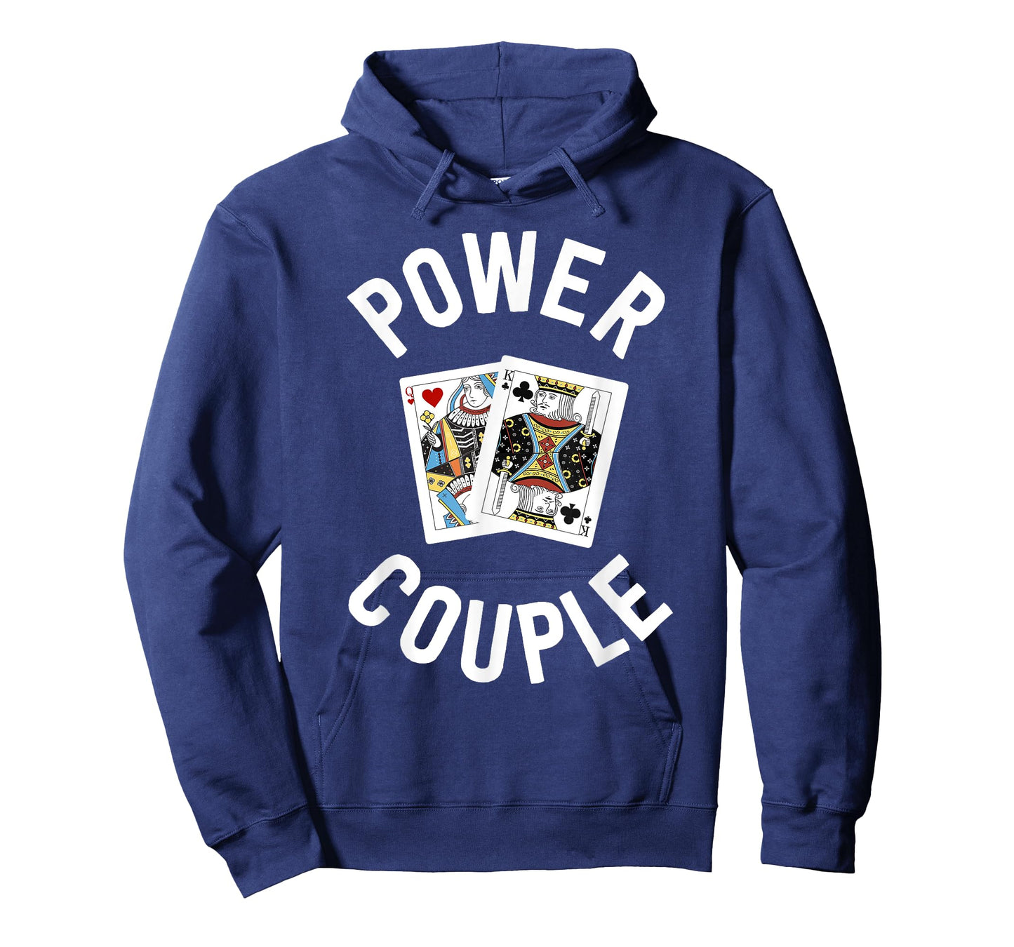 Gifts for Card Players Women Power Couple King Queen T-Shirt