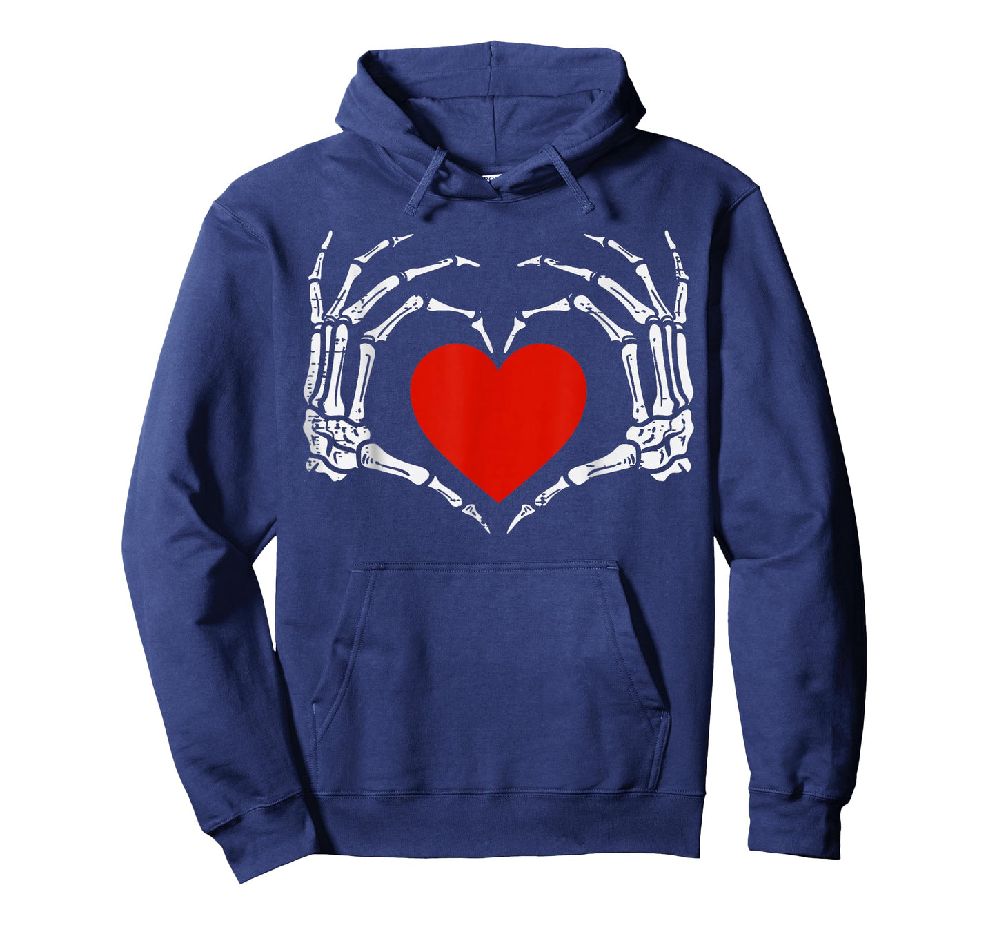 Skeleton Hands love Heart Sign Retro Halloween Costume T-Shirt