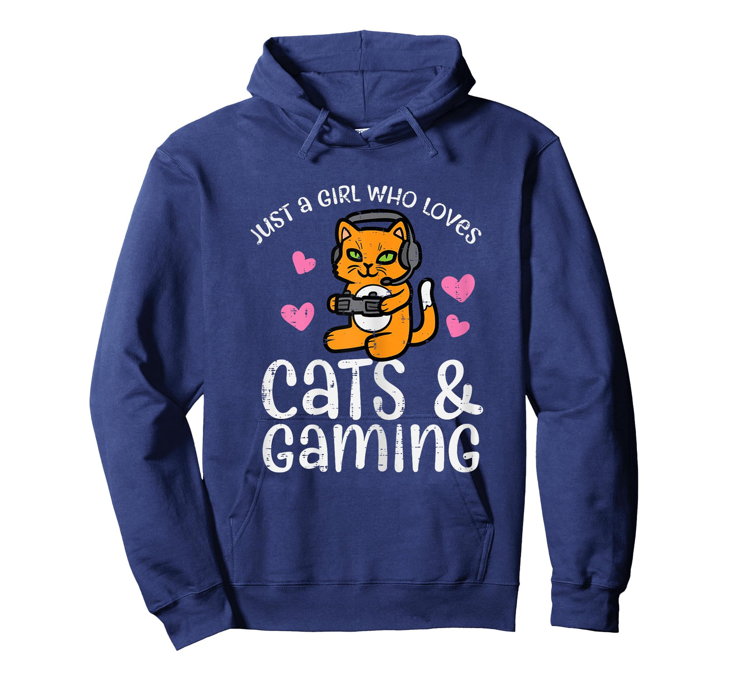 Just Girl Who Loves Cats Gaming Cute Gamer Women Girls Kids T-Shirt