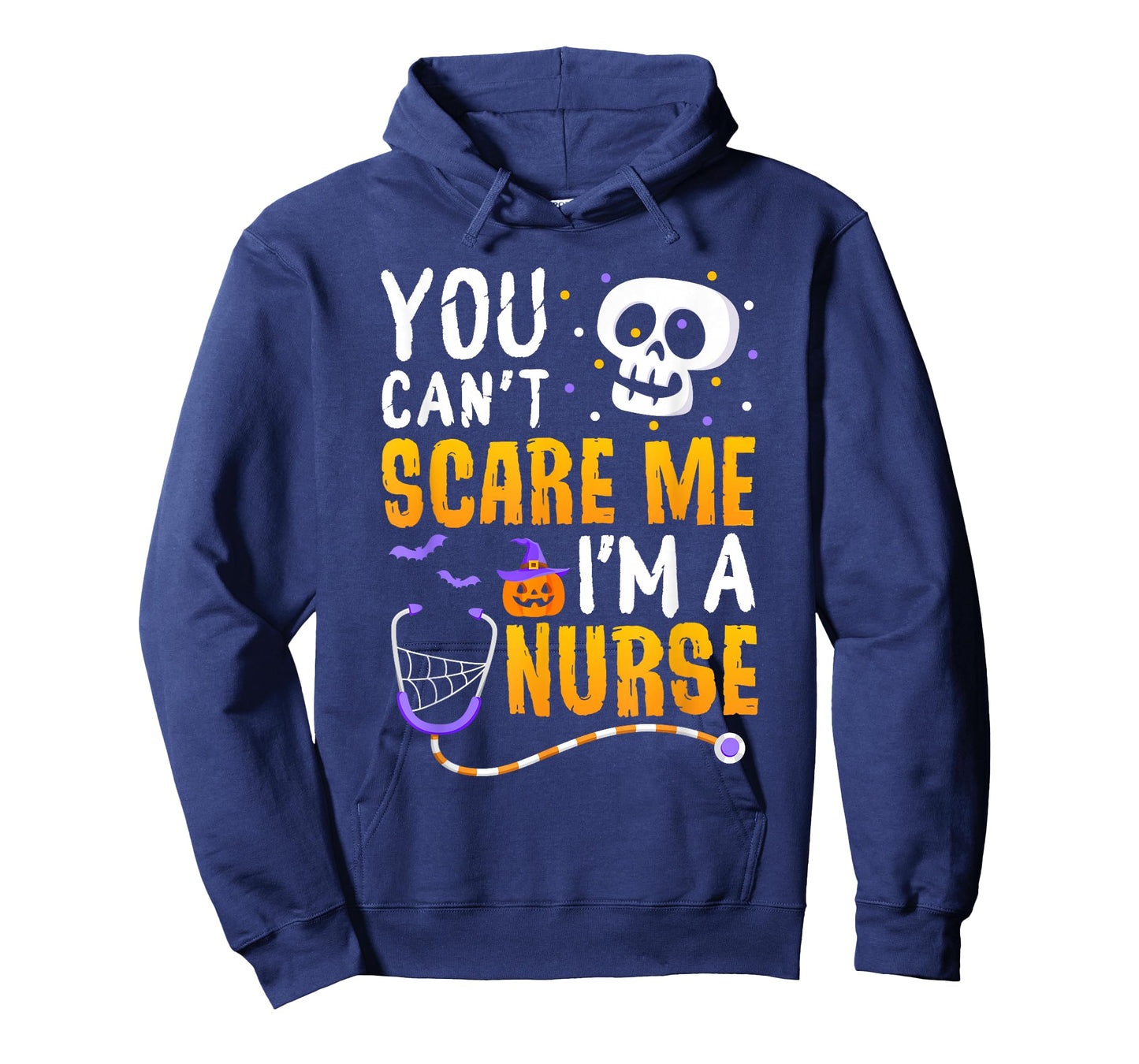 You Cant Scare Me Im a Nurse Halloween RN Witch Boo Funny T-Shirt