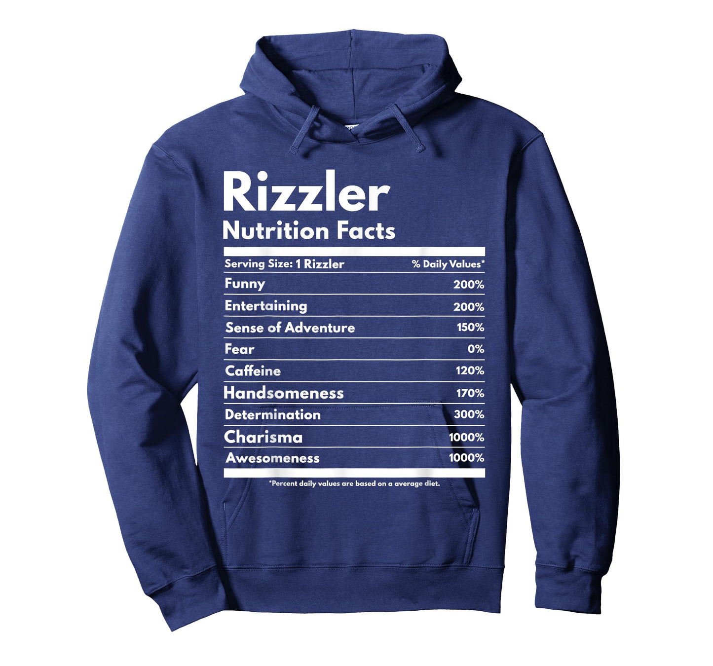 Rizzler Nutrition Facts W Rizz Sayin Rizz Funny Rizzler T-Shirt