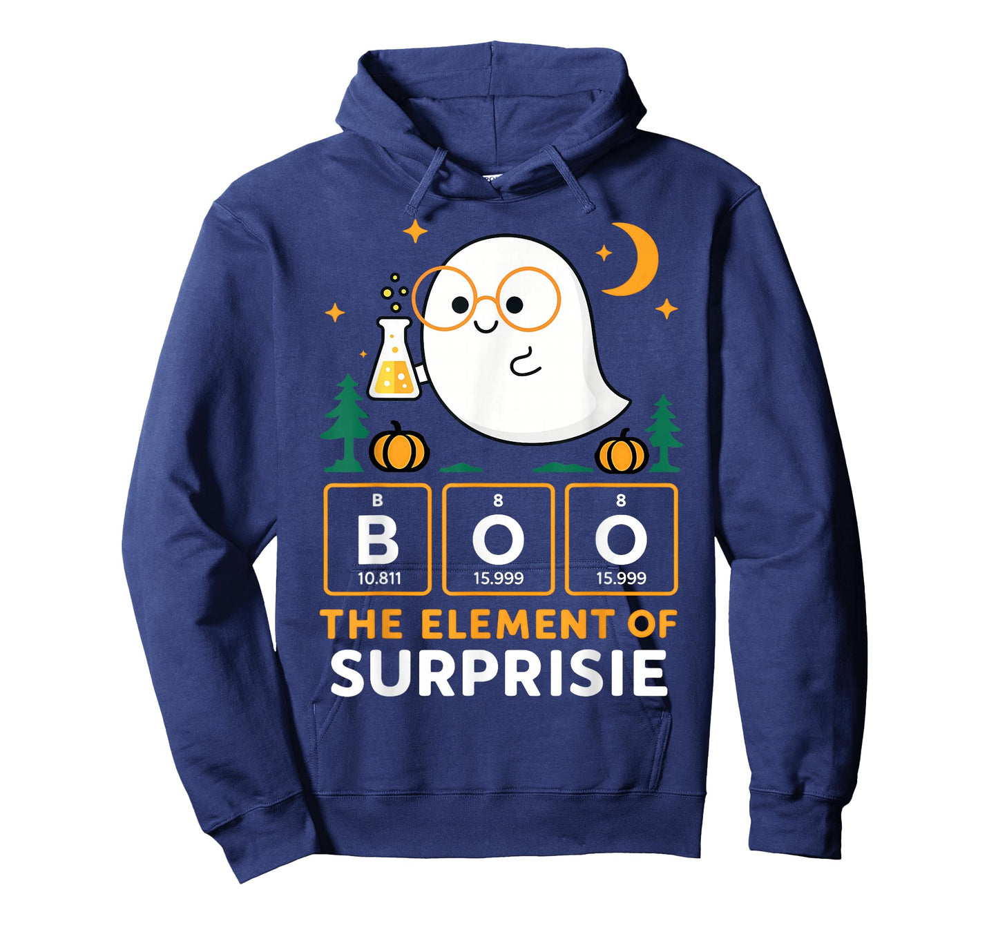 Chemistry Boo The Element of Surprise Cute Chemist Halloween T-Shirt