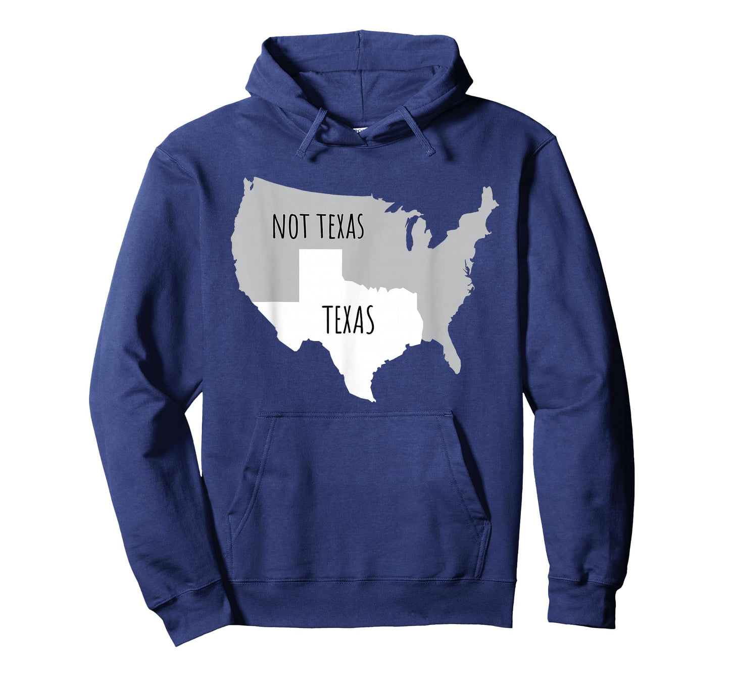 Texas not Texas with America Map T-Shirt Small