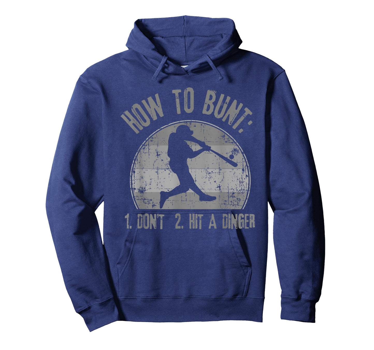 How To Bunt Don't Hit A Dinger Funny Baseball Softball Game T-Shirt